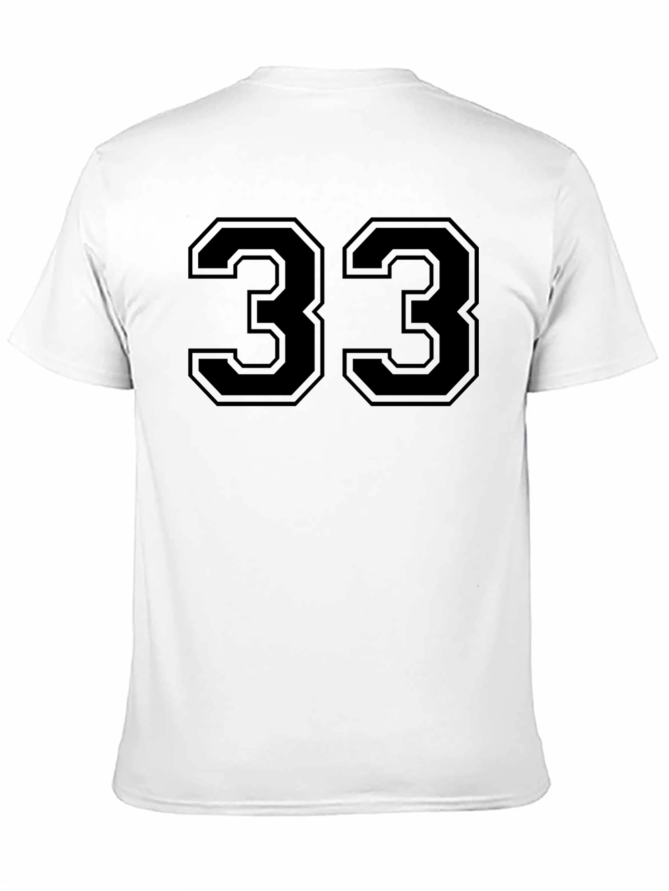 Bold Number 33 Black T-Shirt