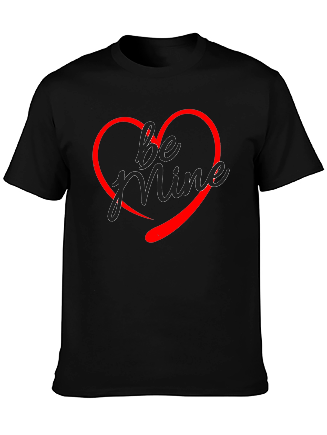 Be Mine Heart Graphic T-Shirt - Valentines Day