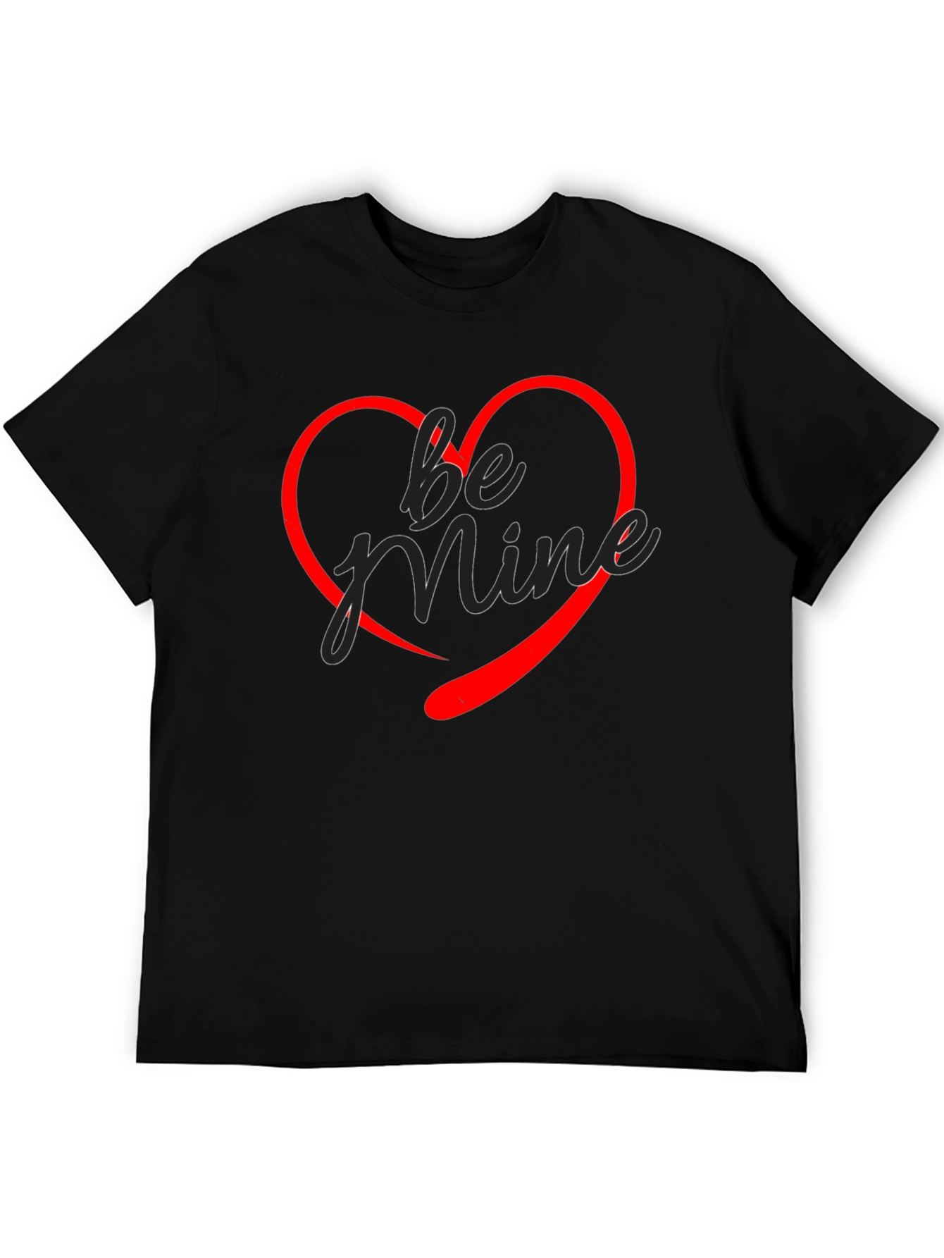 Be Mine Heart Graphic T-Shirt - Valentines Day