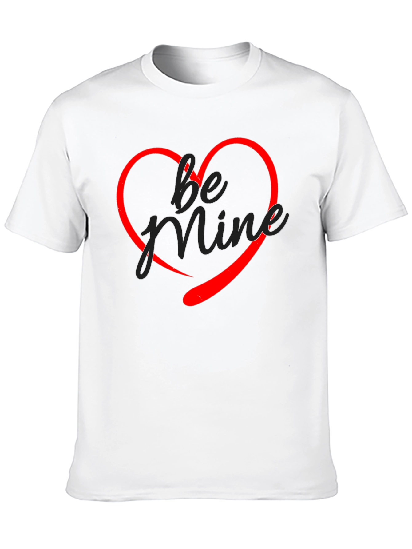 Be Mine Heart Graphic T-Shirt - Valentines Day