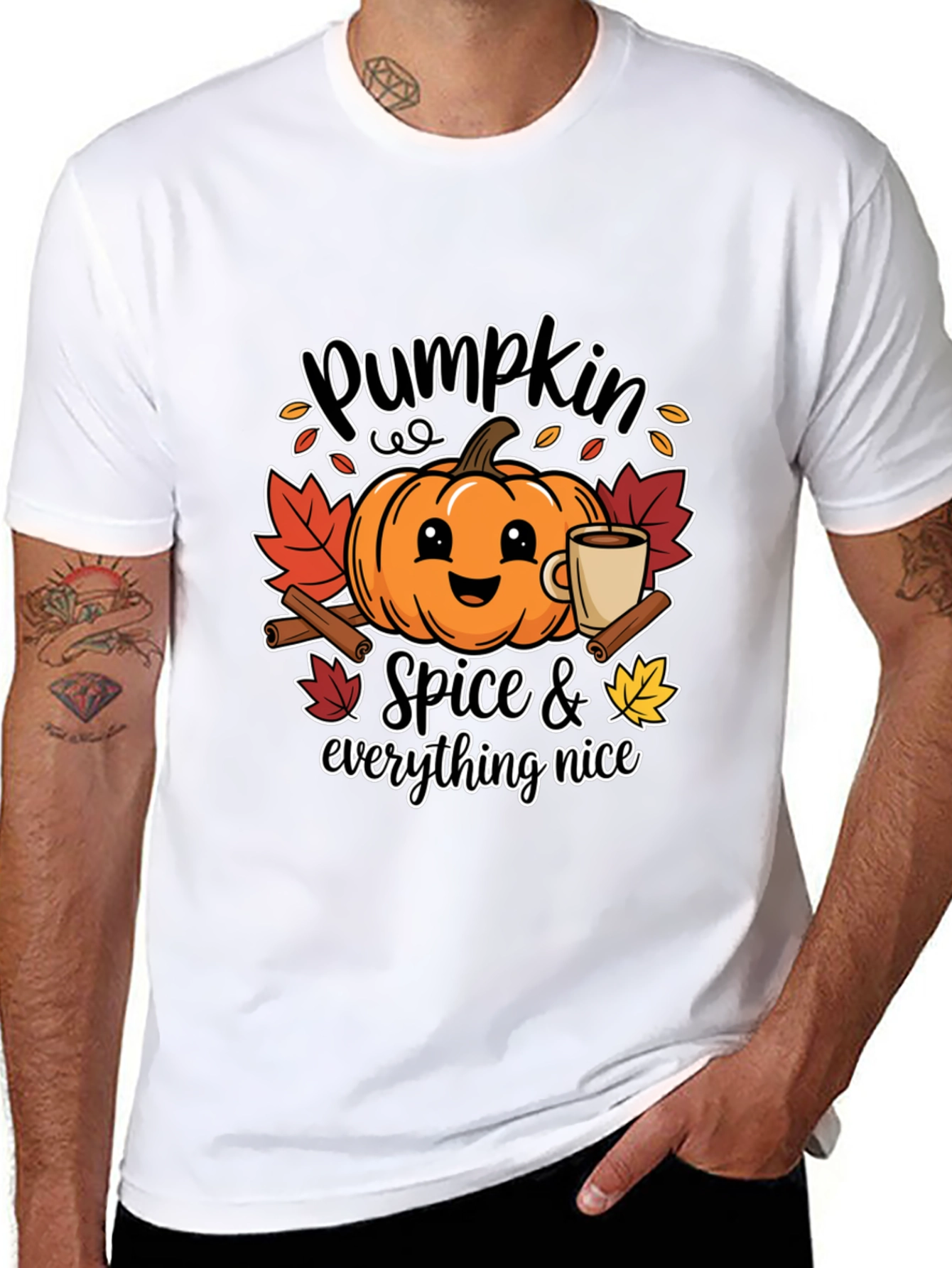Pumpkin Spice & Everything Nice Graphic T-Shirt