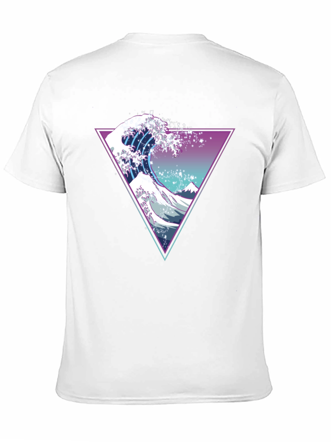 Neon Wave Graphic T-Shirt - Unique Retro Design