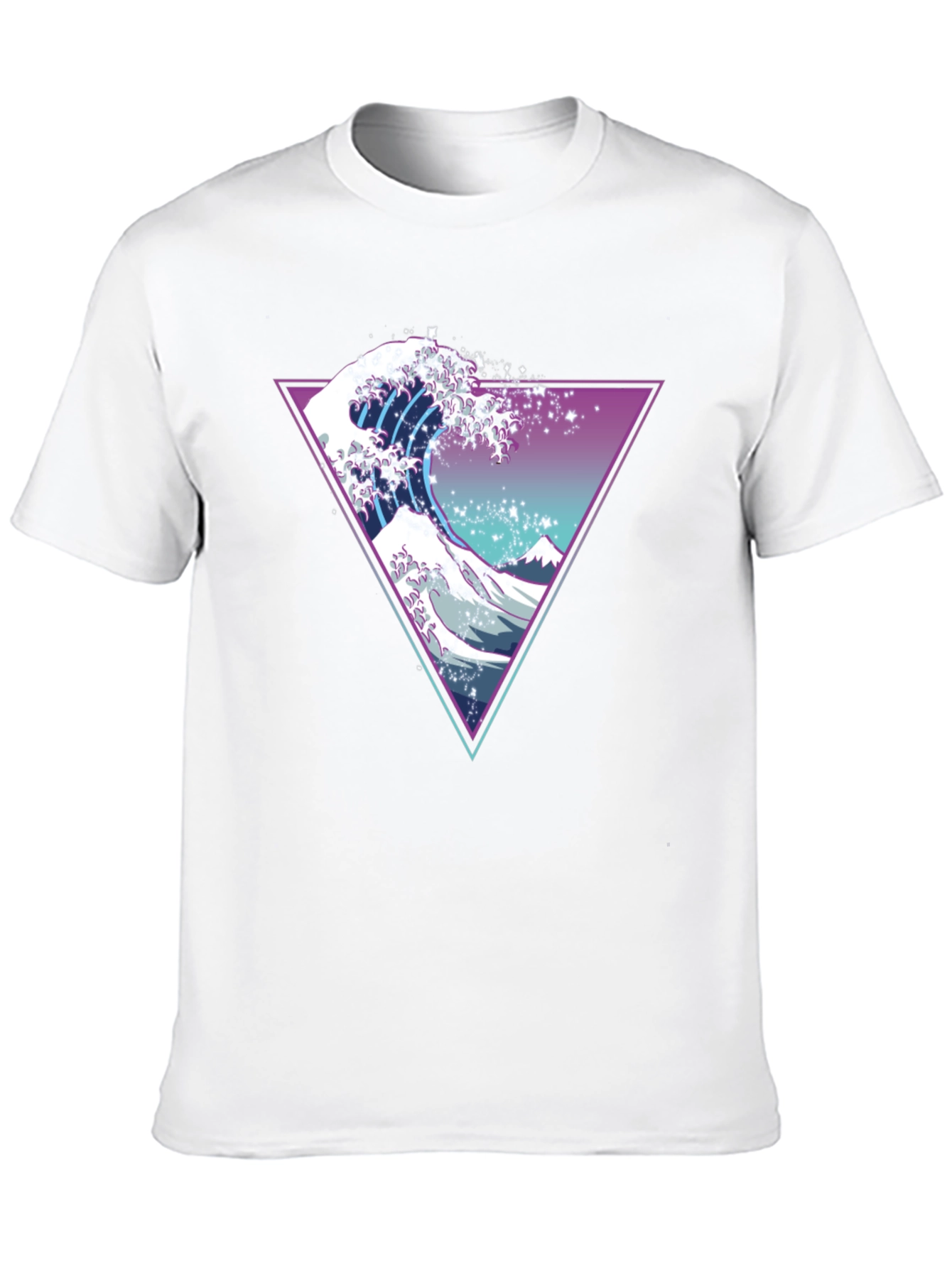 Neon Wave Graphic T-Shirt - Unique Retro Design