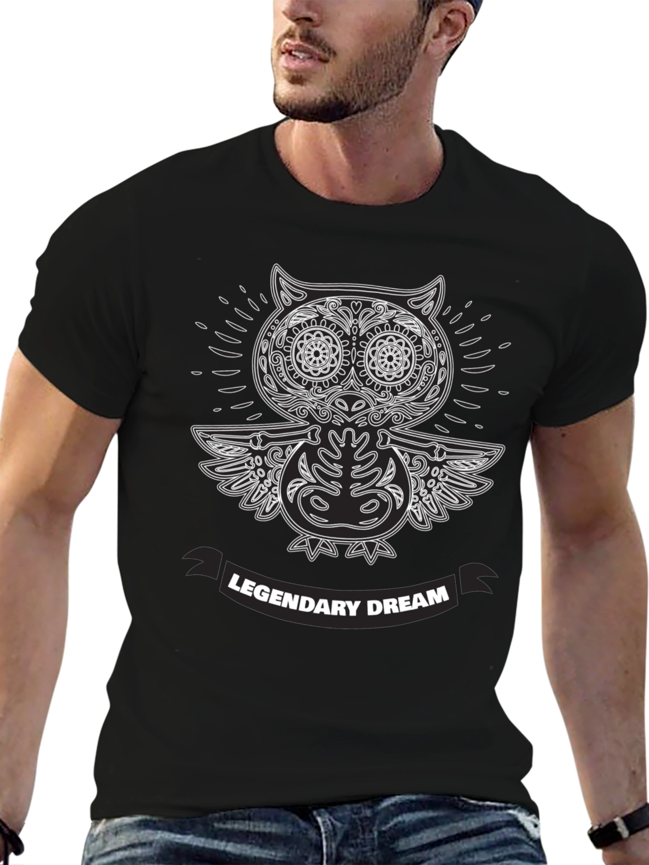 Legendary Dream Owl T-Shirt - Black