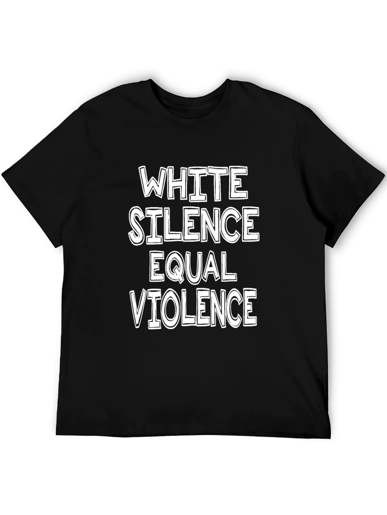White Silence Equals Violence Graphic Tee