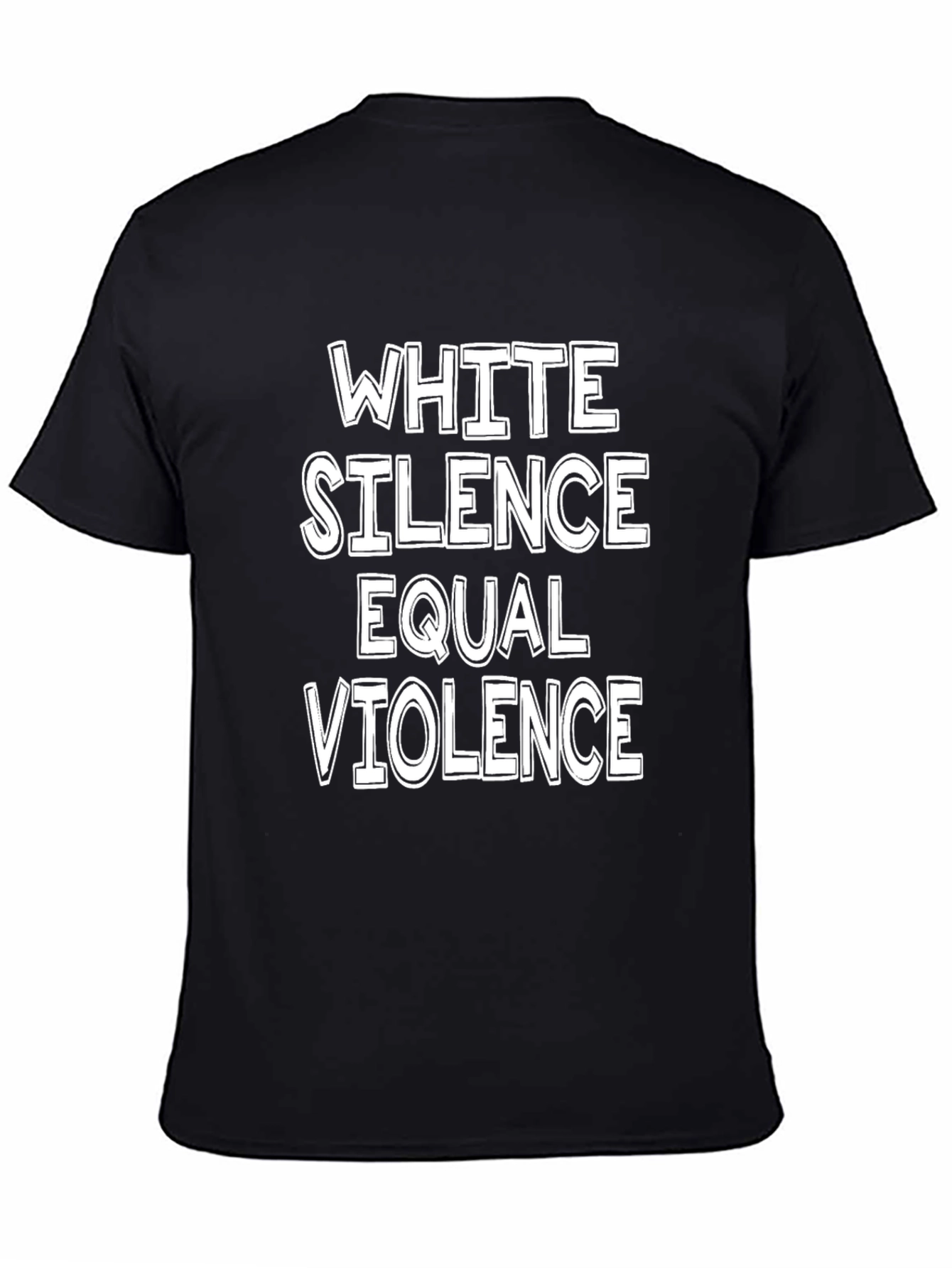 White Silence Equals Violence Graphic Tee