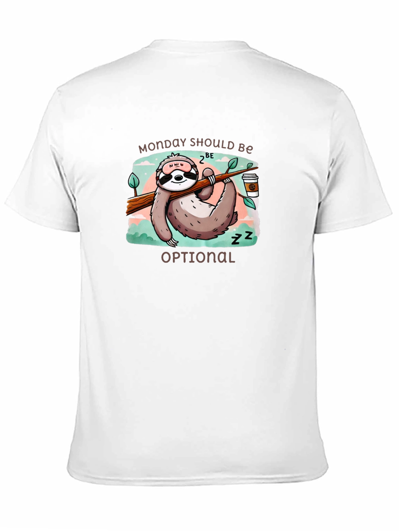Monday Sloth T-Shirt: Relaxed Lazy Day Tee