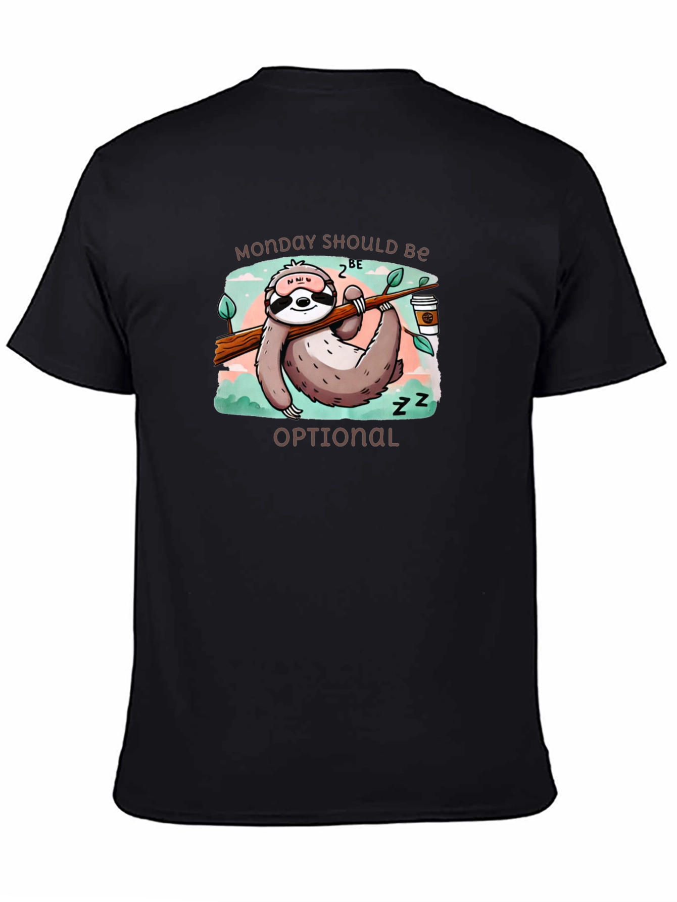 Monday Sloth T-Shirt: Relaxed Lazy Day Tee