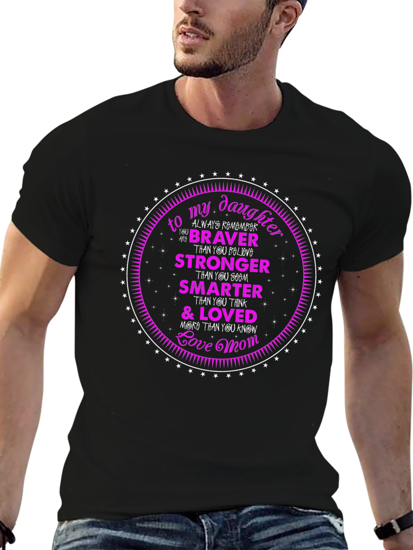 Daughter Love Mom Graphic Tee