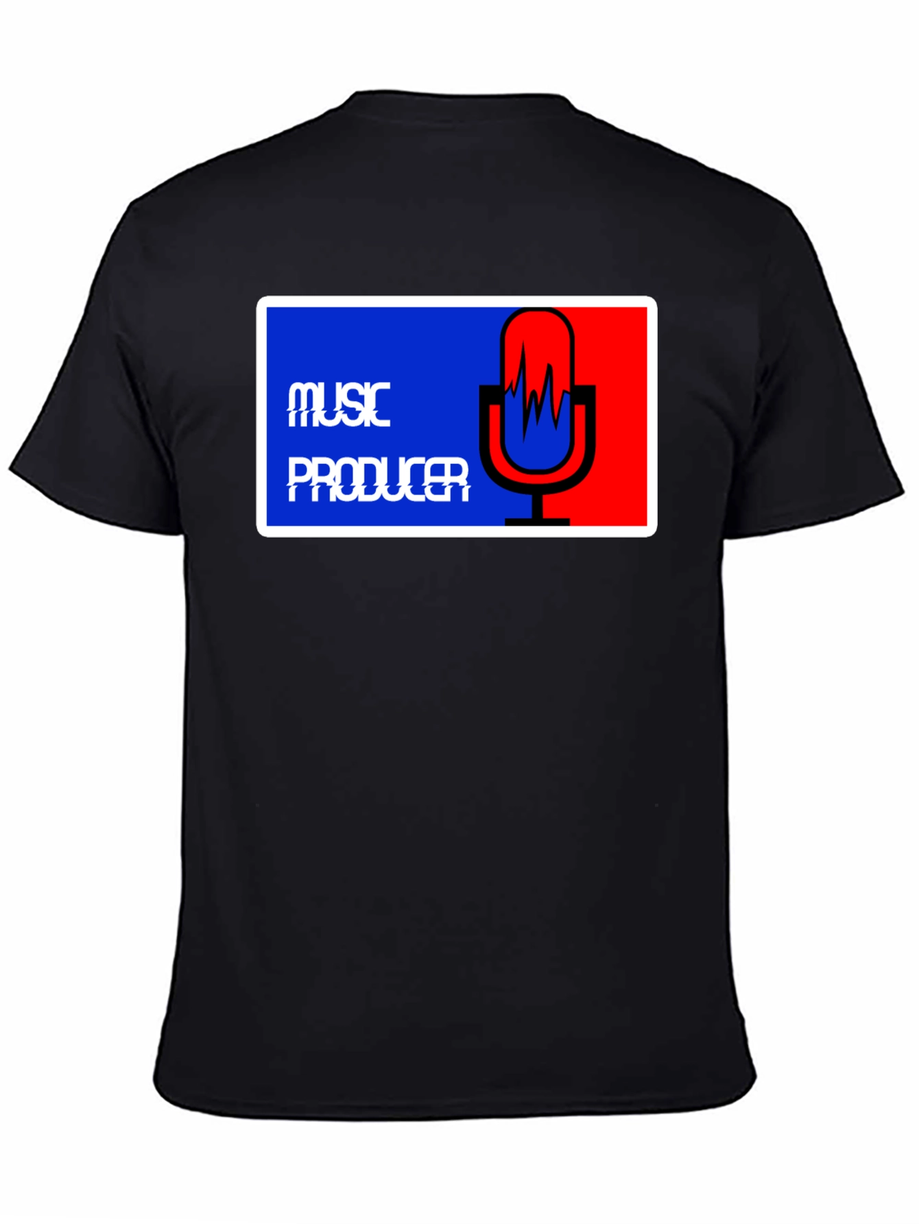 Music Producer Tee - Black Graphic T-Shirt