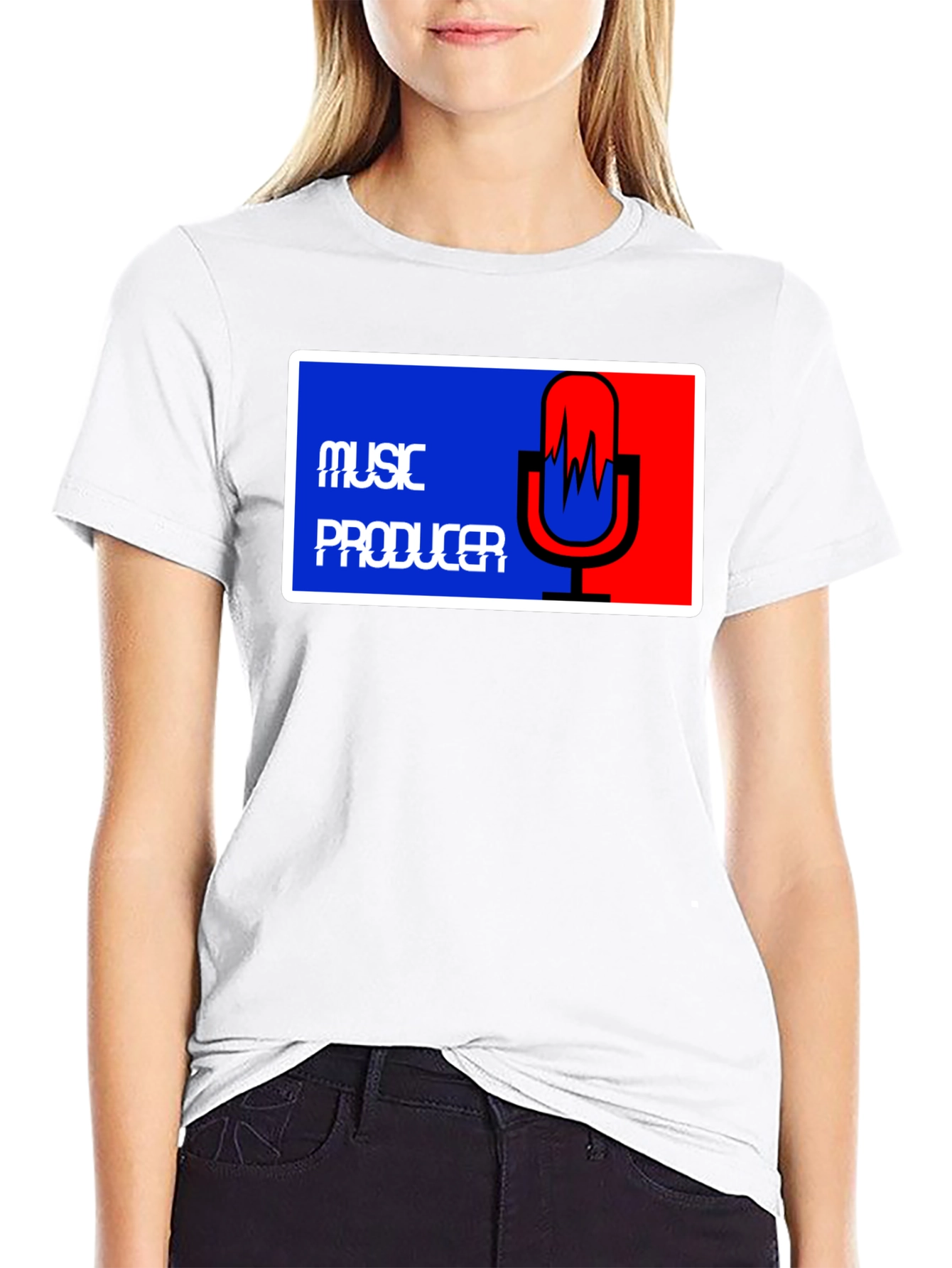 Music Producer Tee - Black Graphic T-Shirt