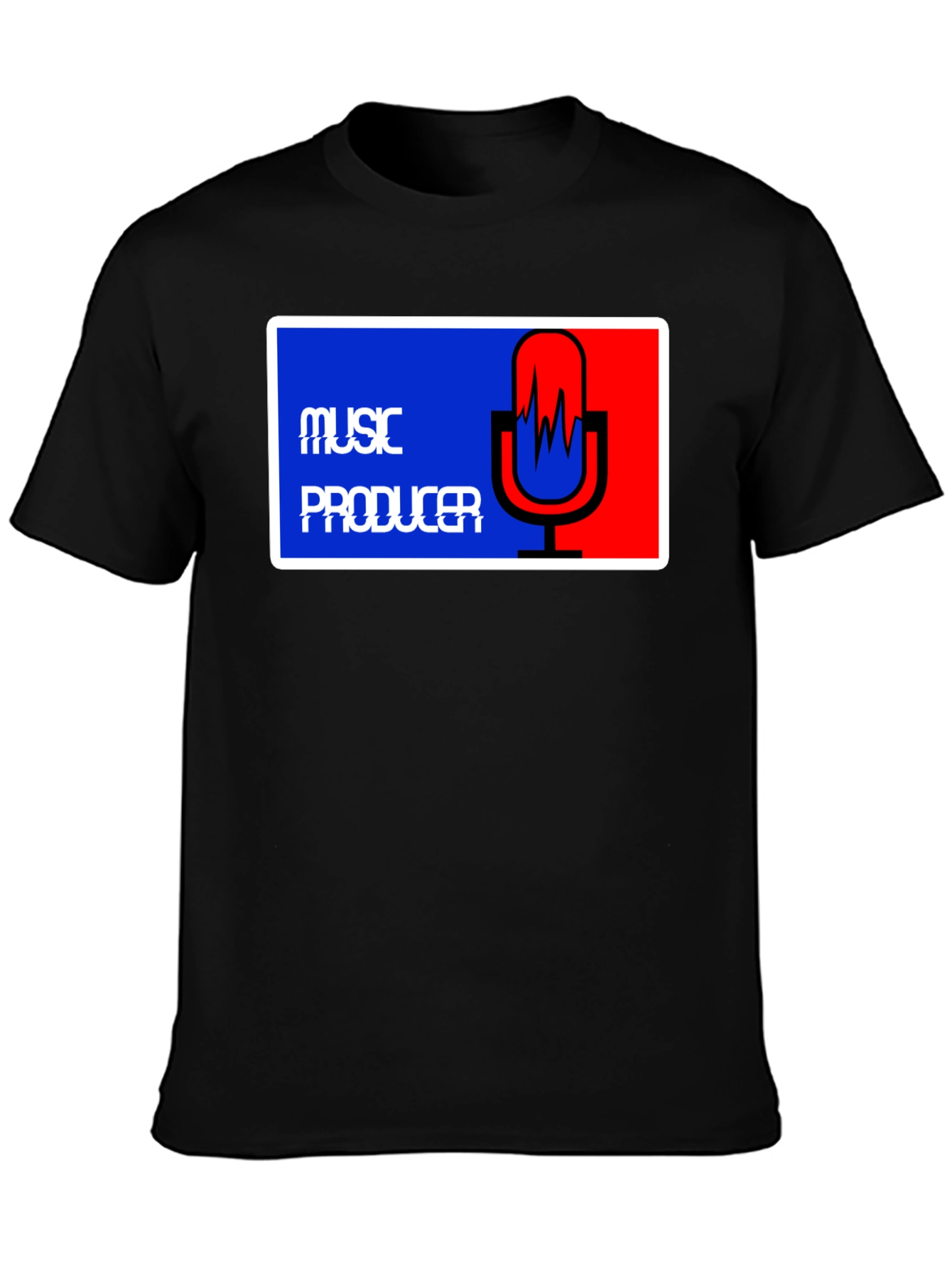 Music Producer Tee - Black Graphic T-Shirt