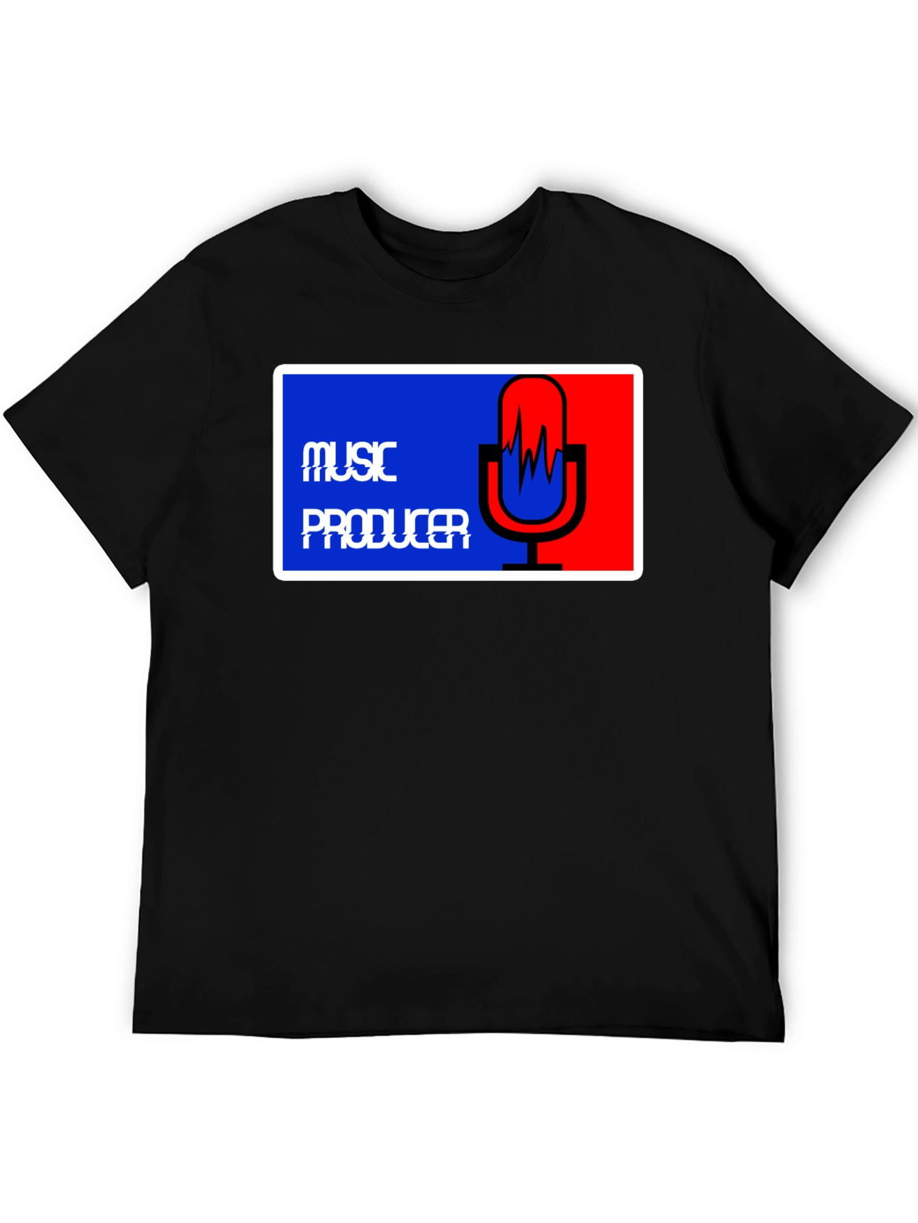 Music Producer Tee - Black Graphic T-Shirt