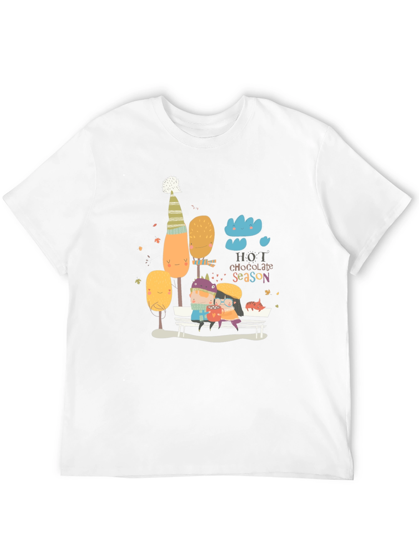 Hot Chocolate Season Graphic Tee - Cozy Fall Vibes