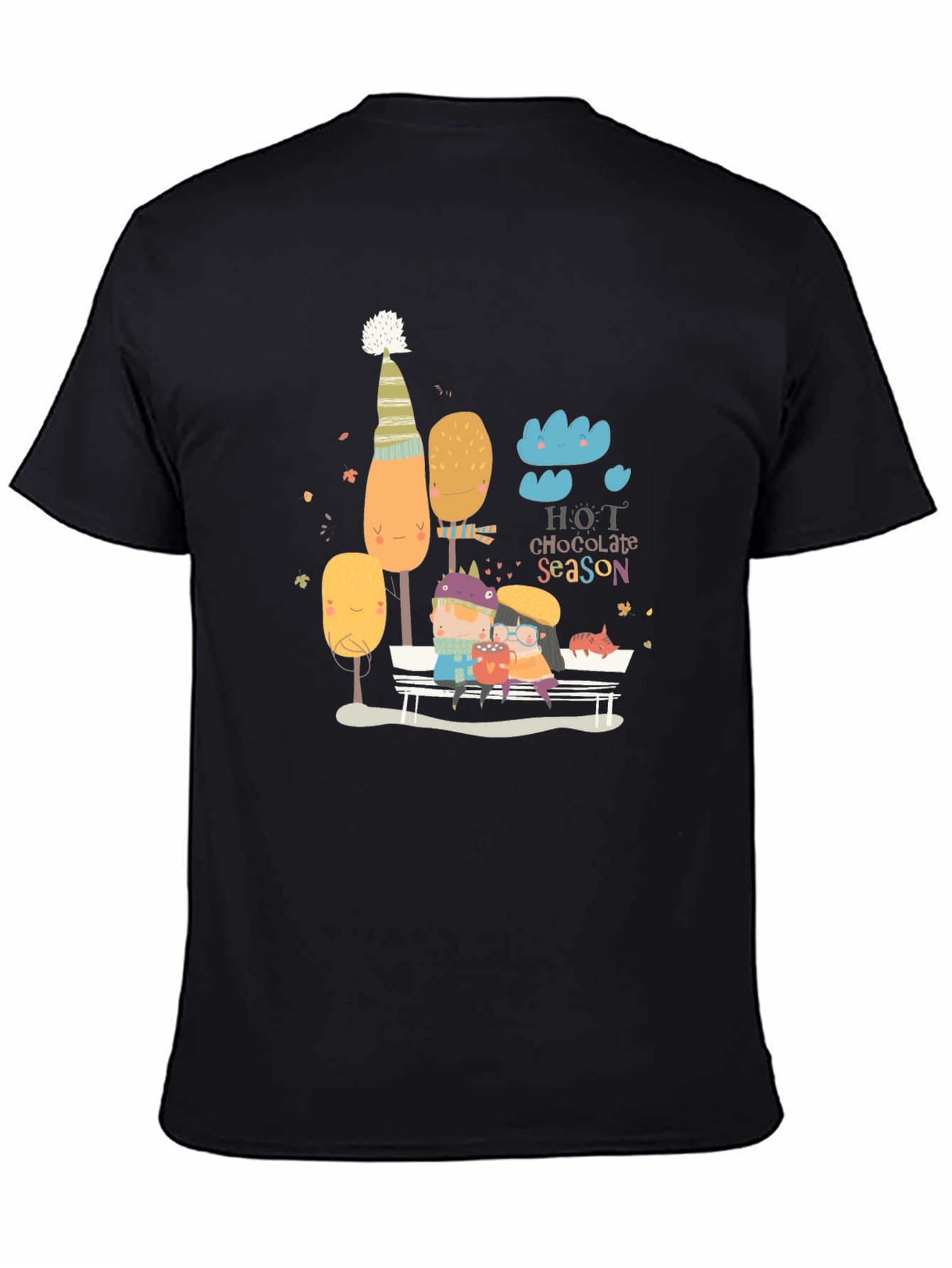 Hot Chocolate Season Graphic Tee - Cozy Fall Vibes