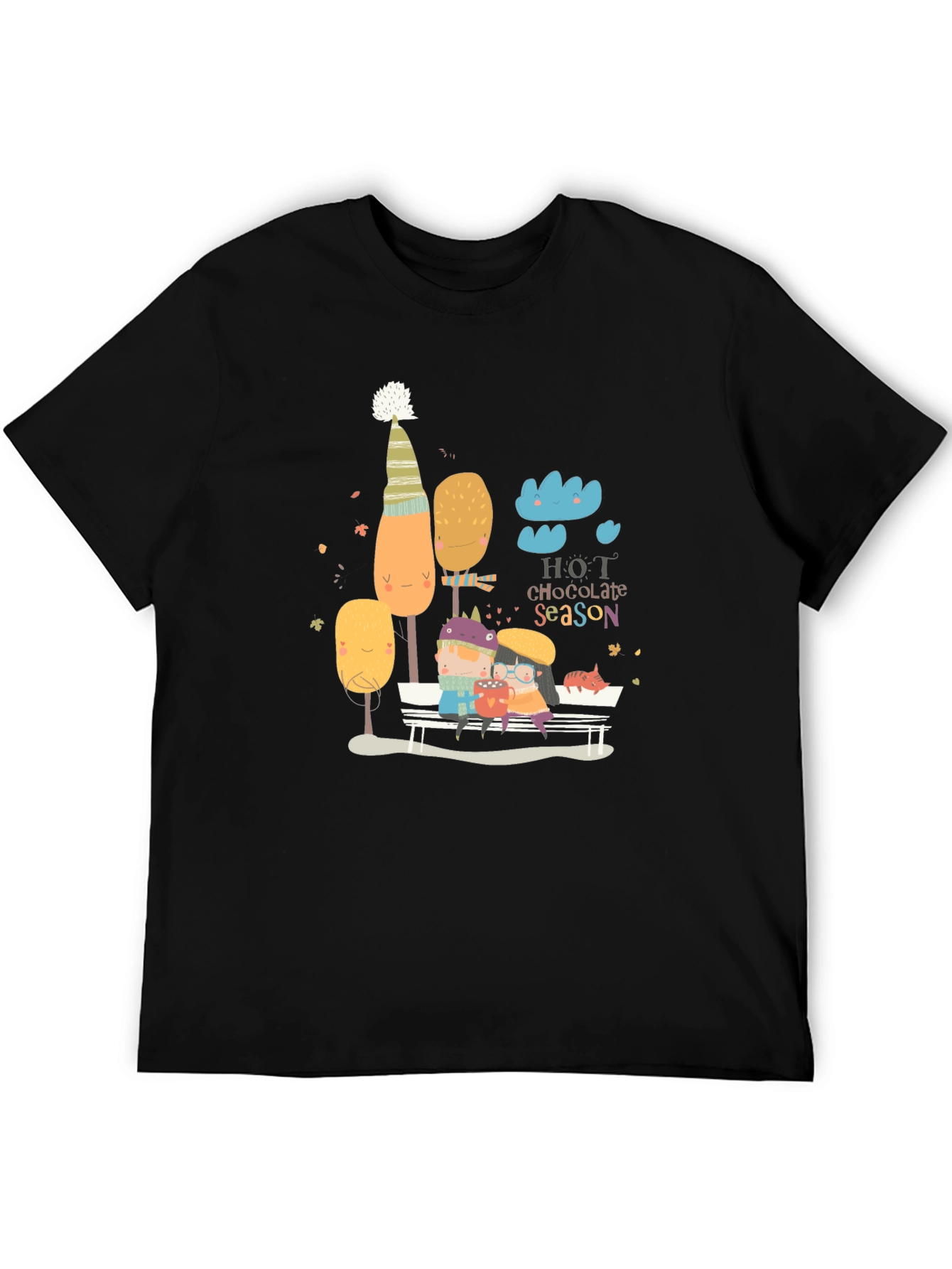 Hot Chocolate Season Graphic Tee - Cozy Fall Vibes