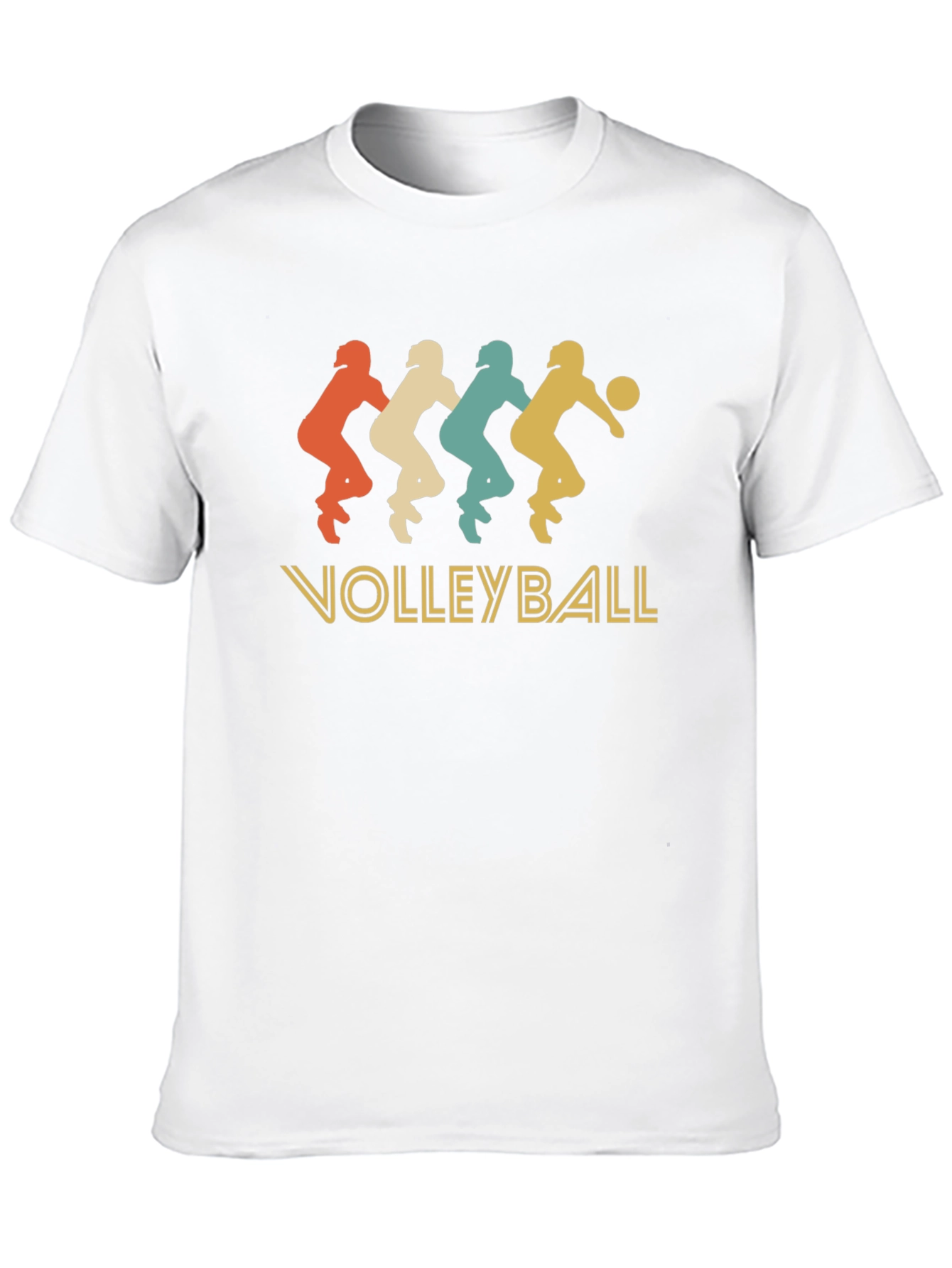 Retro Volleyball Player Graphic T-Shirt