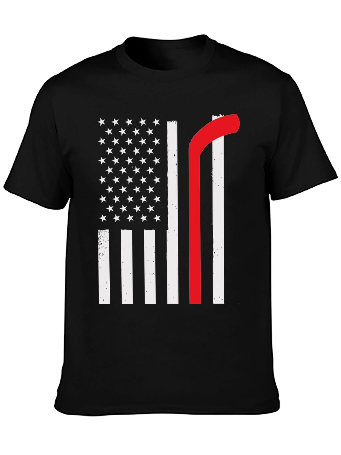 American Flag Thin Red Line Graphic Tee