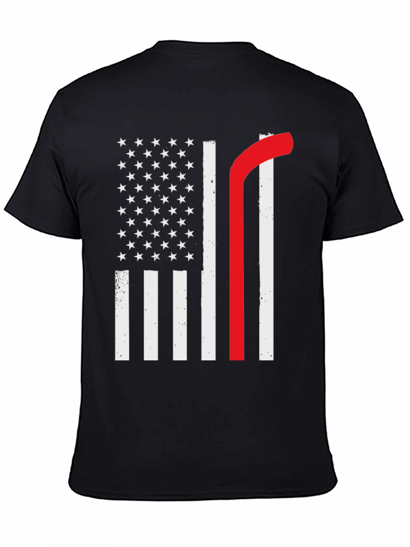 American Flag Thin Red Line Graphic Tee