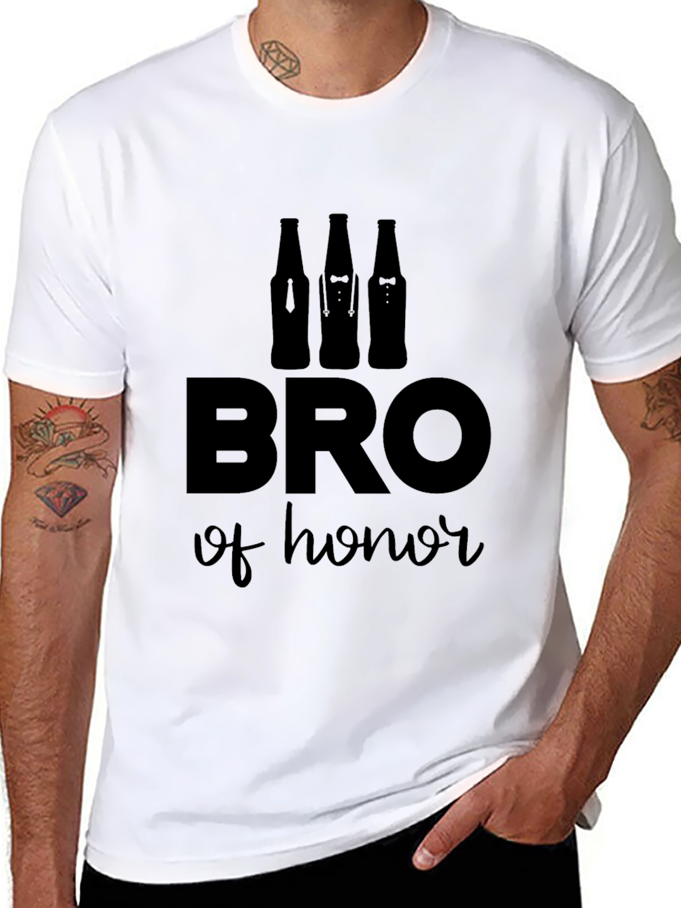 Bro of Honor Black Graphic Tee