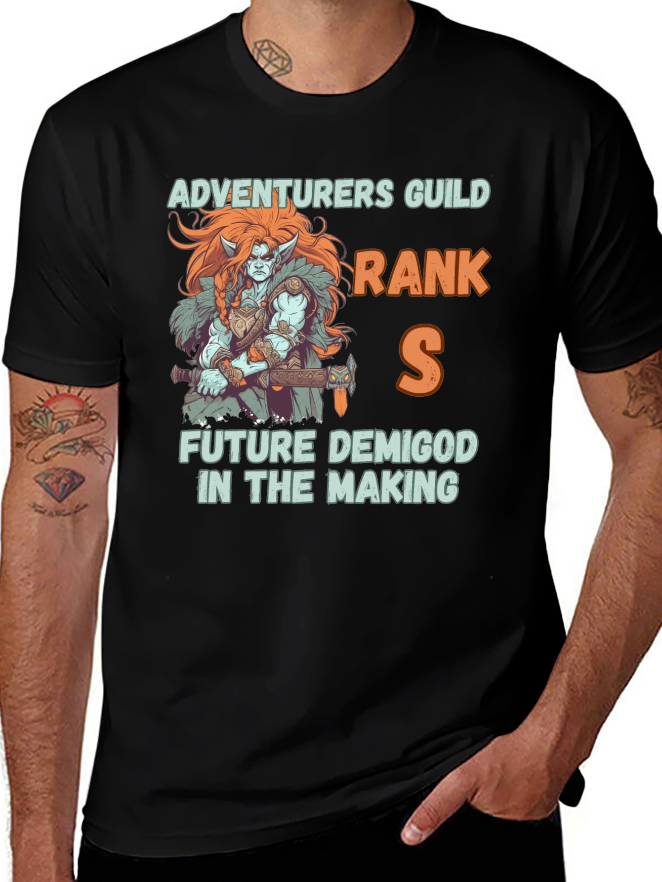 Adventurers Guild Rank S Demigod T-Shirt