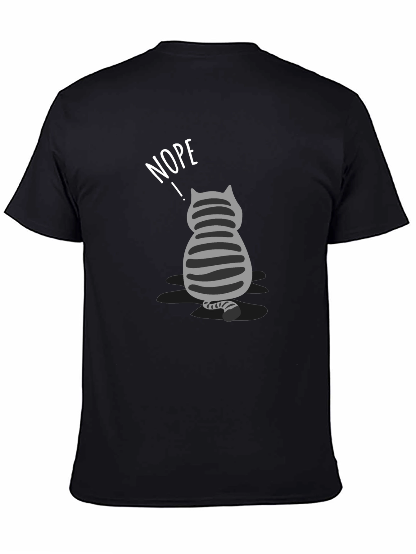 Nope Cat T-Shirt - Funny Graphic Tee