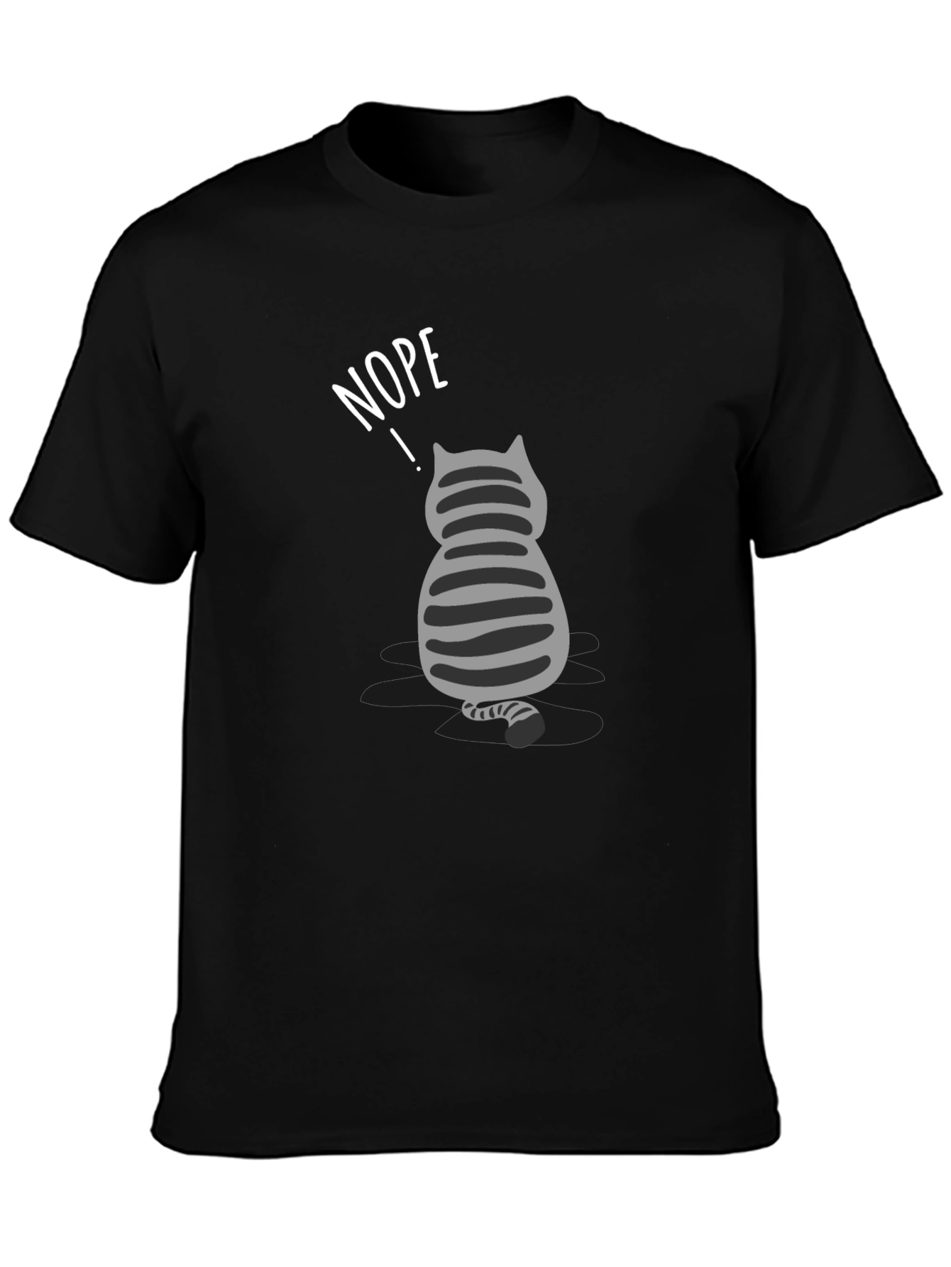 Nope Cat T-Shirt - Funny Graphic Tee