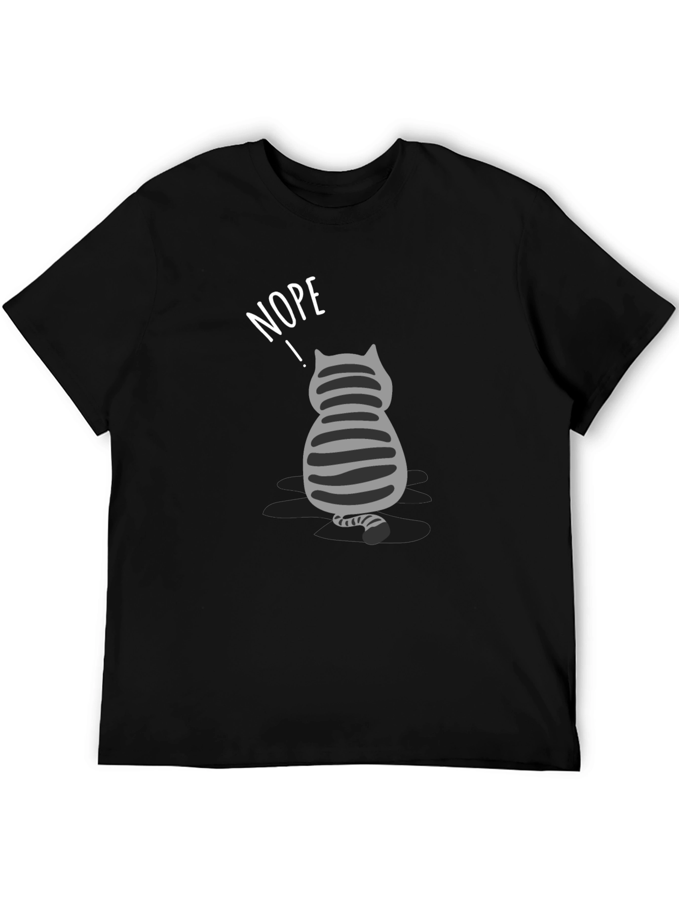 Nope Cat T-Shirt - Funny Graphic Tee