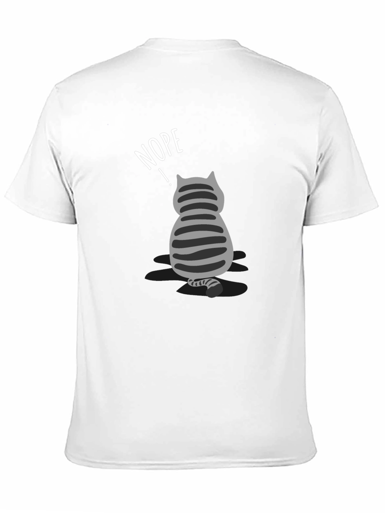 Nope Cat T-Shirt - Funny Graphic Tee