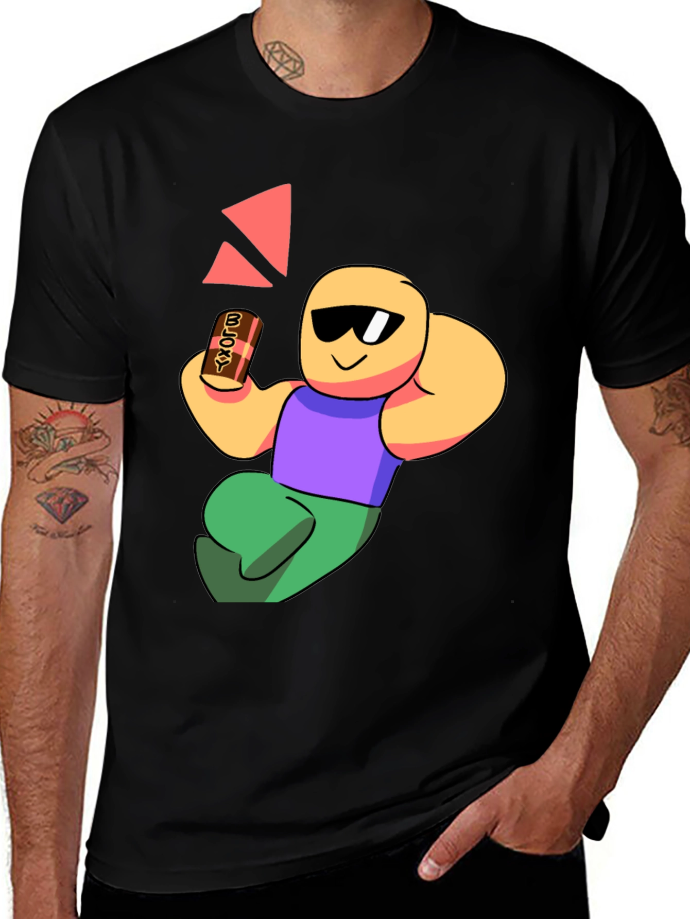 Chill Cartoon Character Graphic T-Shirt