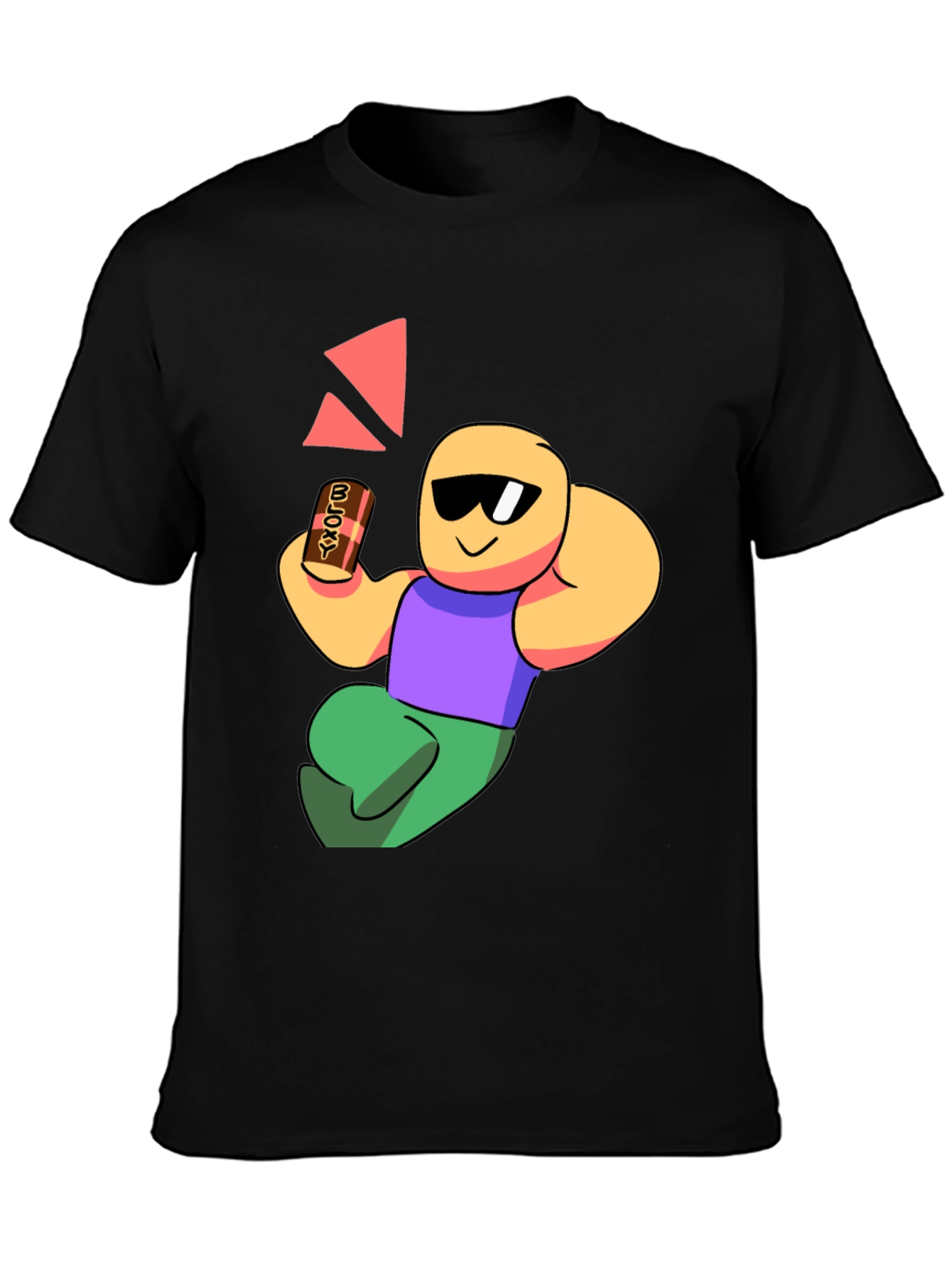 Chill Cartoon Character Graphic T-Shirt