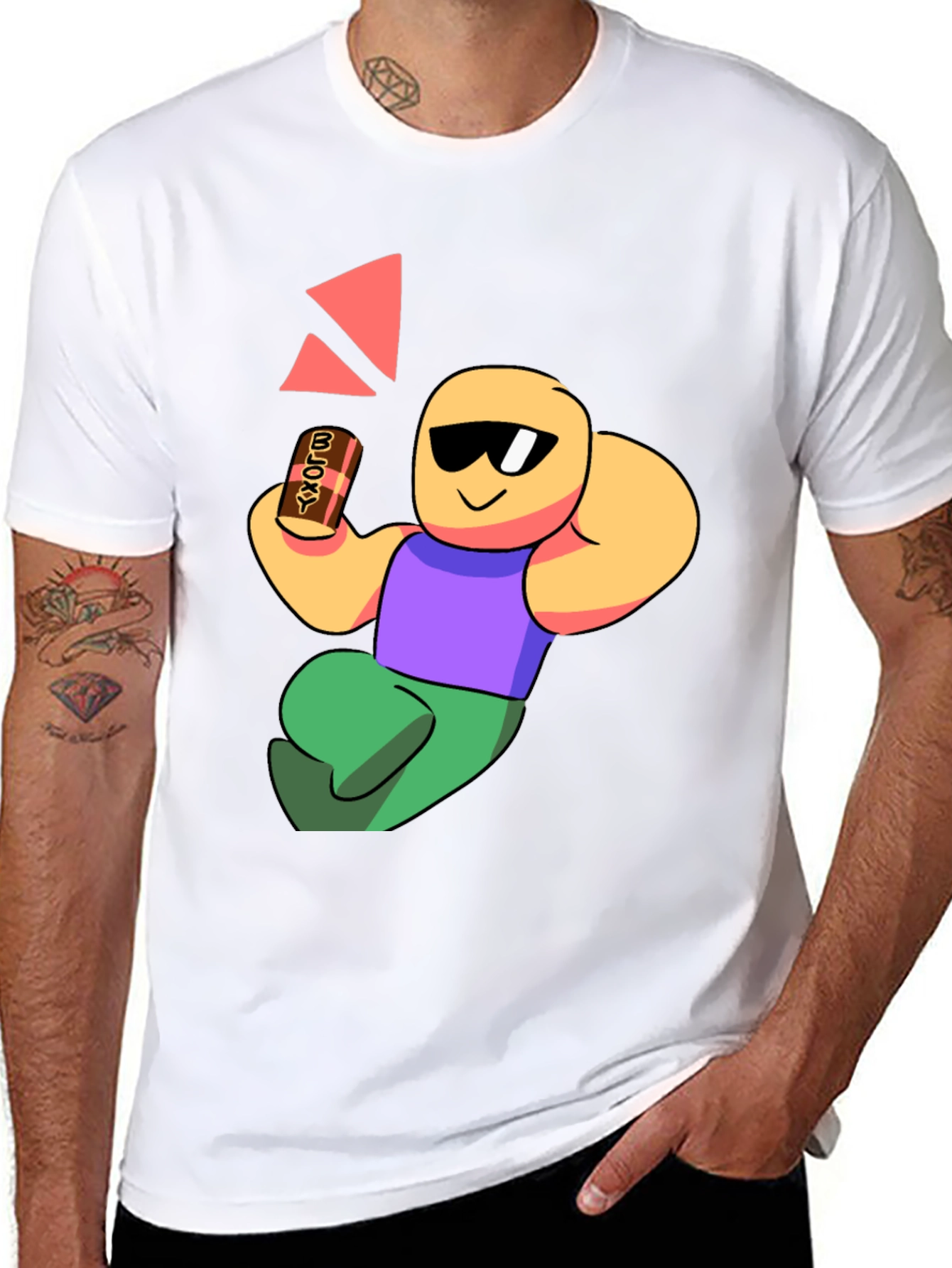 Chill Cartoon Character Graphic T-Shirt