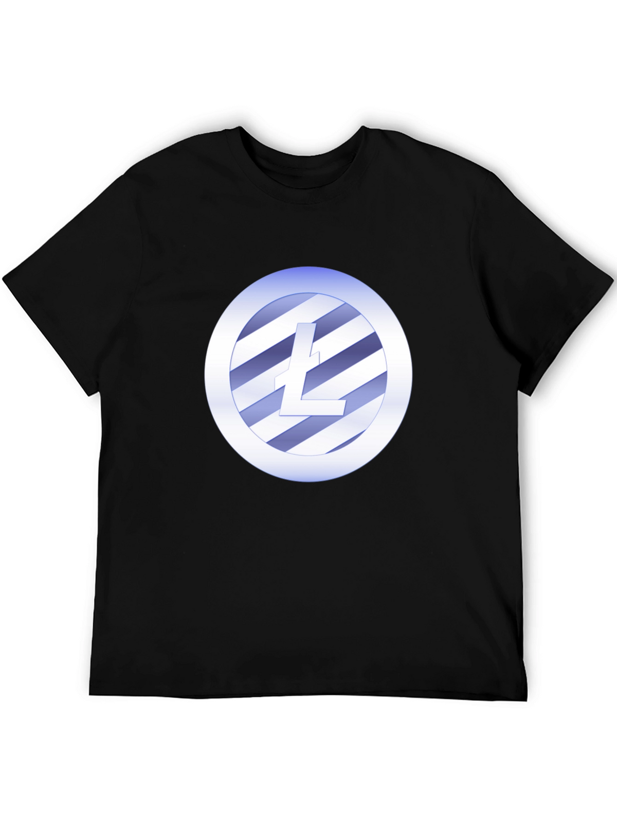 Litecoin Crypto T-Shirt - Black Crew Neck Tee