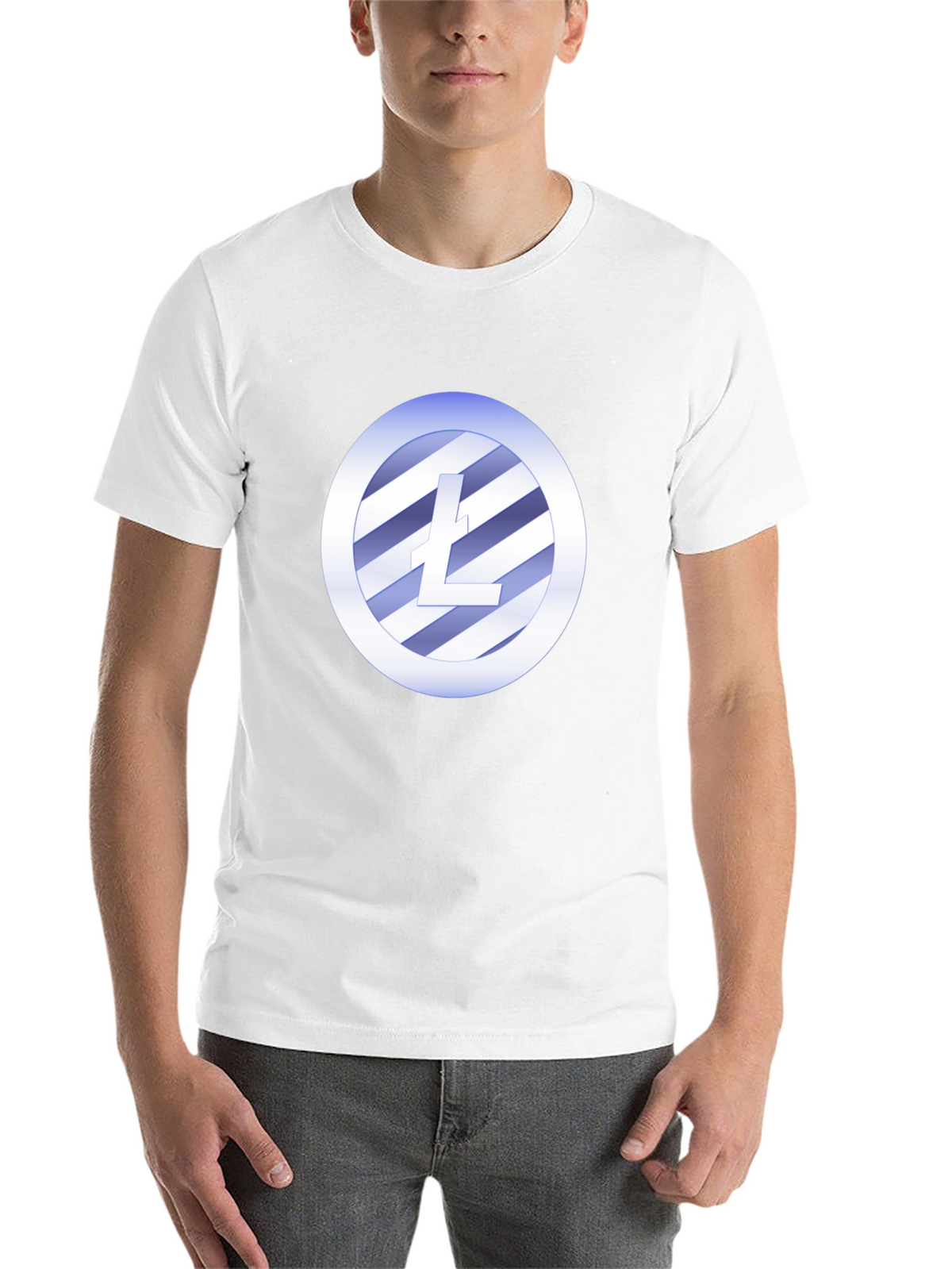 Litecoin Crypto T-Shirt - Black Crew Neck Tee