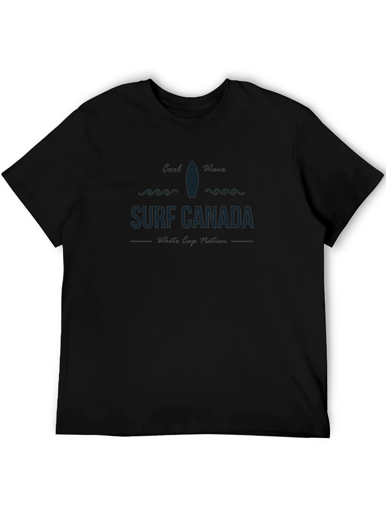 Surf Canada Graphic Tee - Black Cotton T-Shirt
