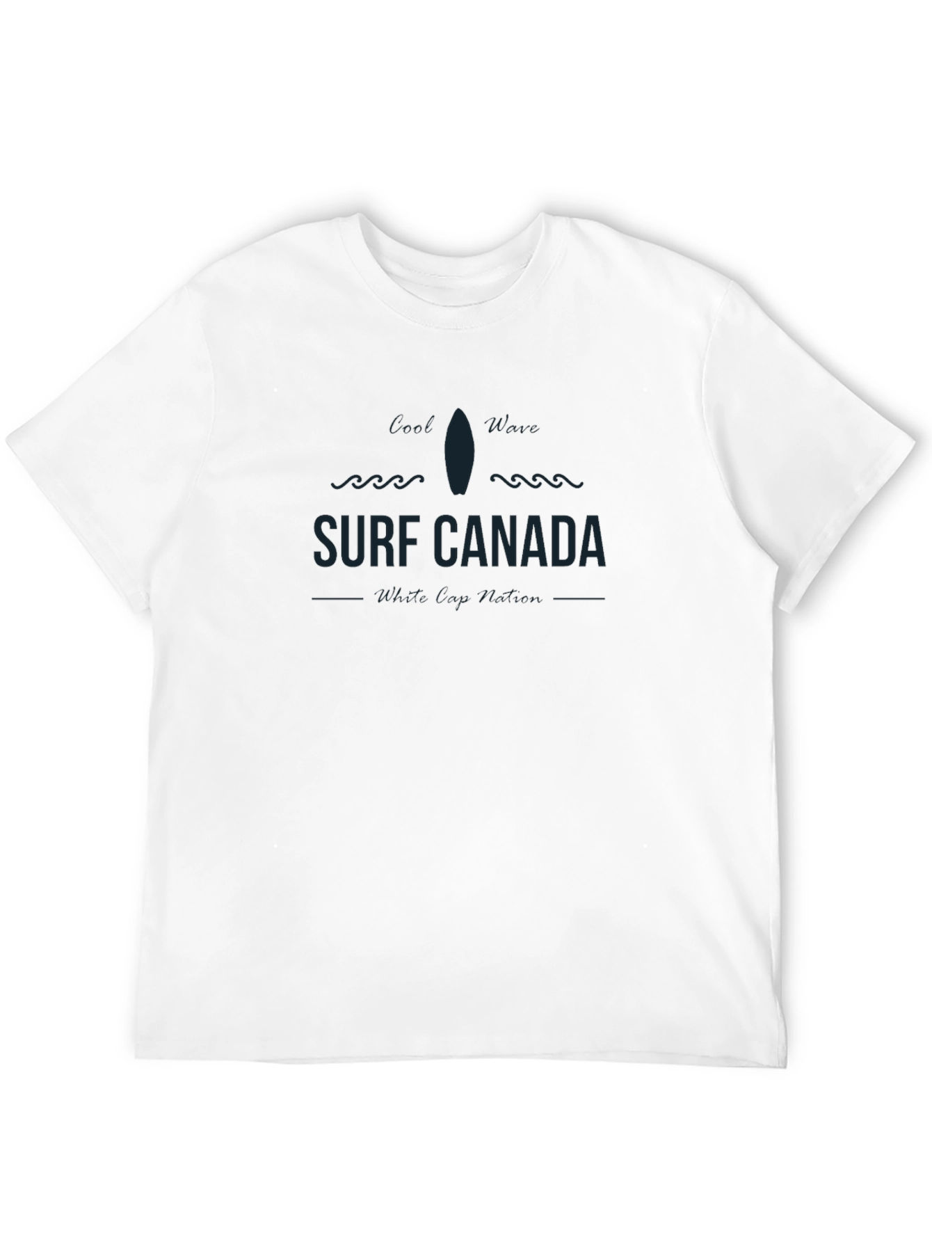 Surf Canada Graphic Tee - Black Cotton T-Shirt