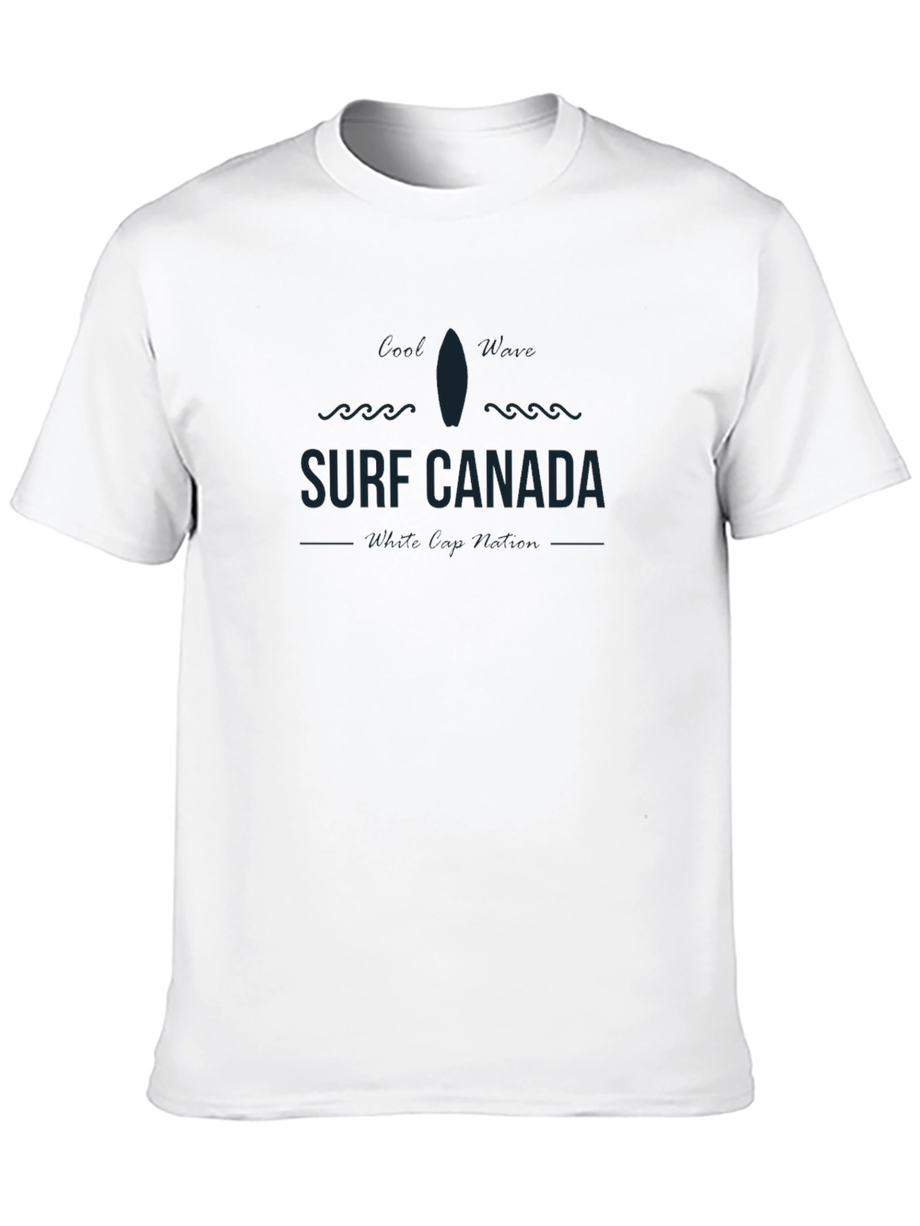 Surf Canada Graphic Tee - Black Cotton T-Shirt