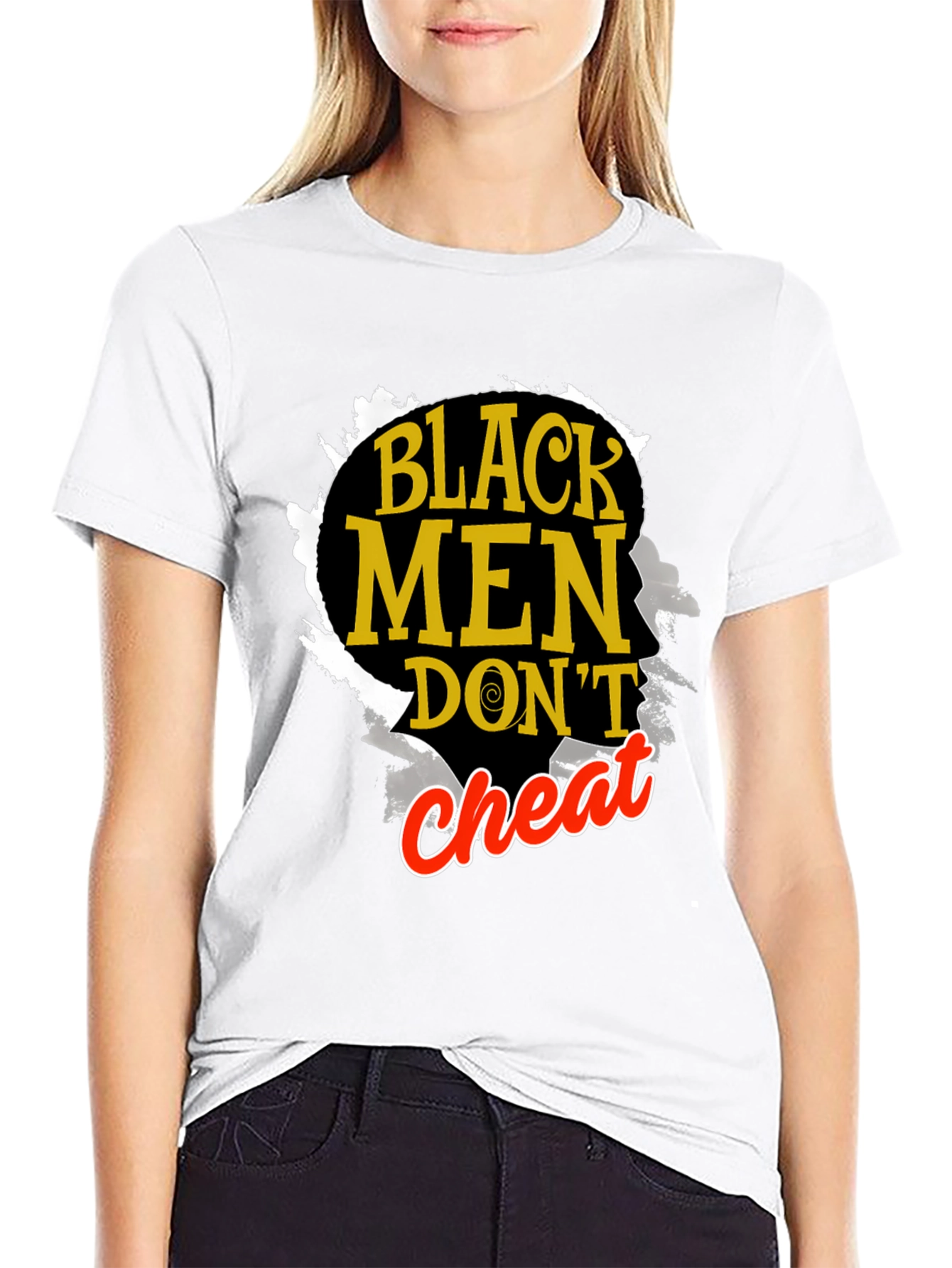 Black Men Dont Cheat Graphic T-Shirt