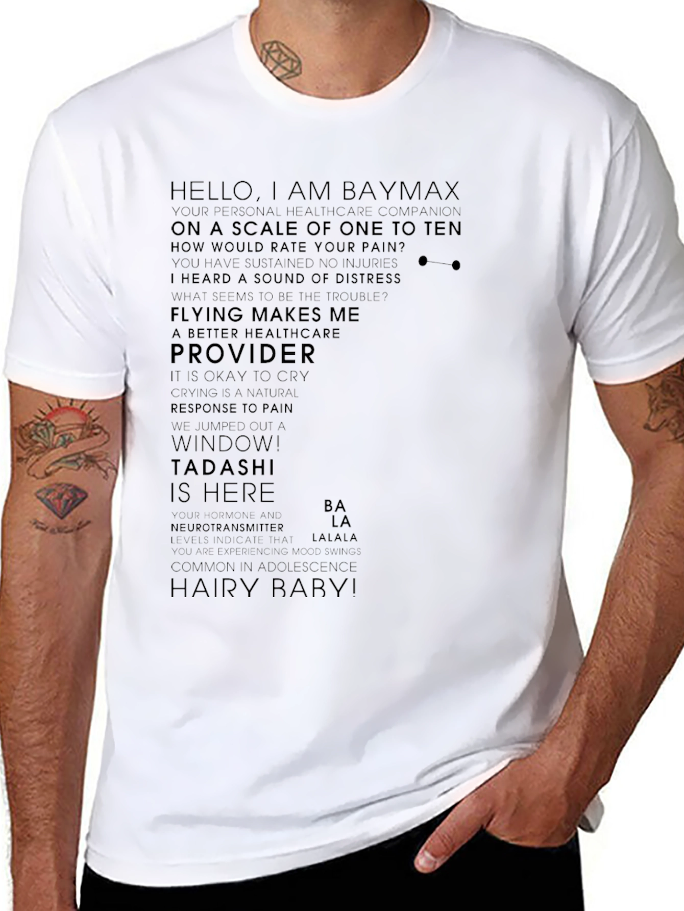 Baymax Quote T-Shirt - Healthcare Companion Tee
