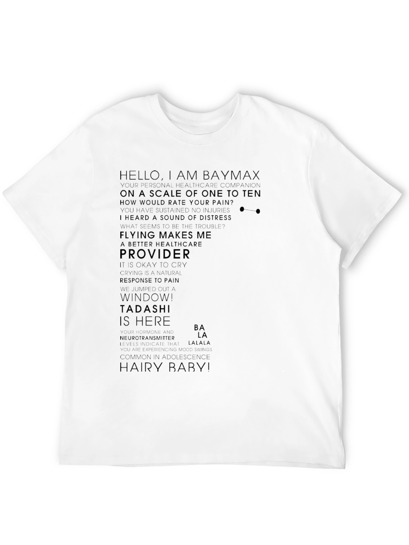Baymax Quote T-Shirt - Healthcare Companion Tee