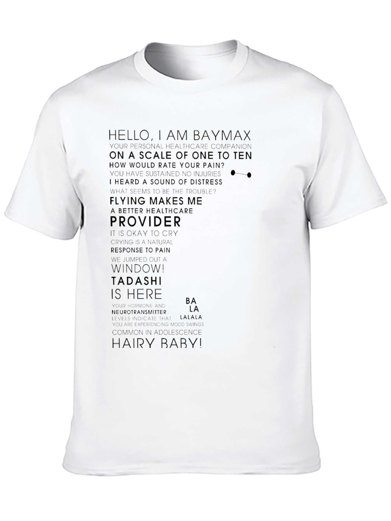 Baymax Quote T-Shirt - Healthcare Companion Tee