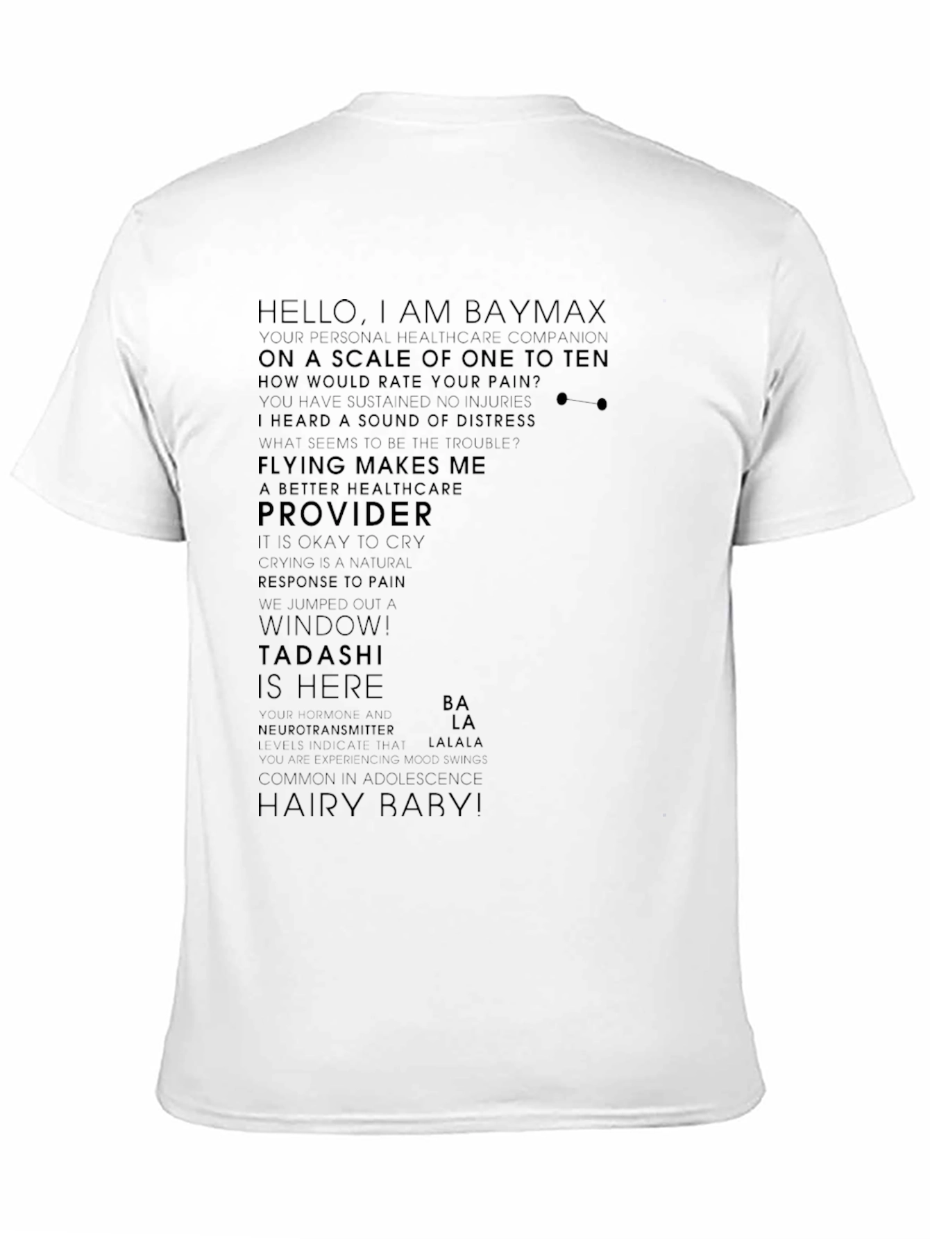 Baymax Quote T-Shirt - Healthcare Companion Tee