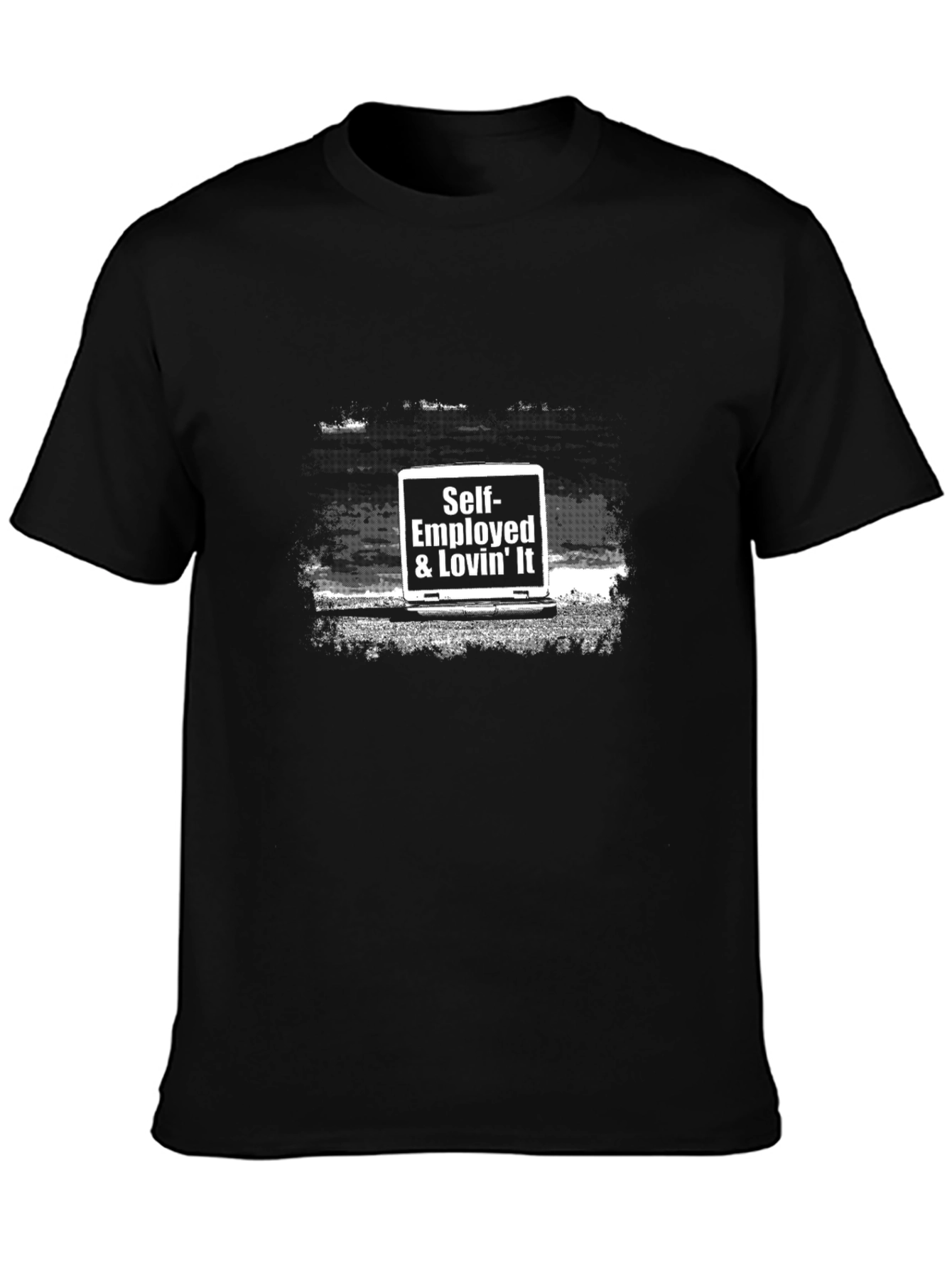 Self-Employed & Lovin It Black T-Shirt
