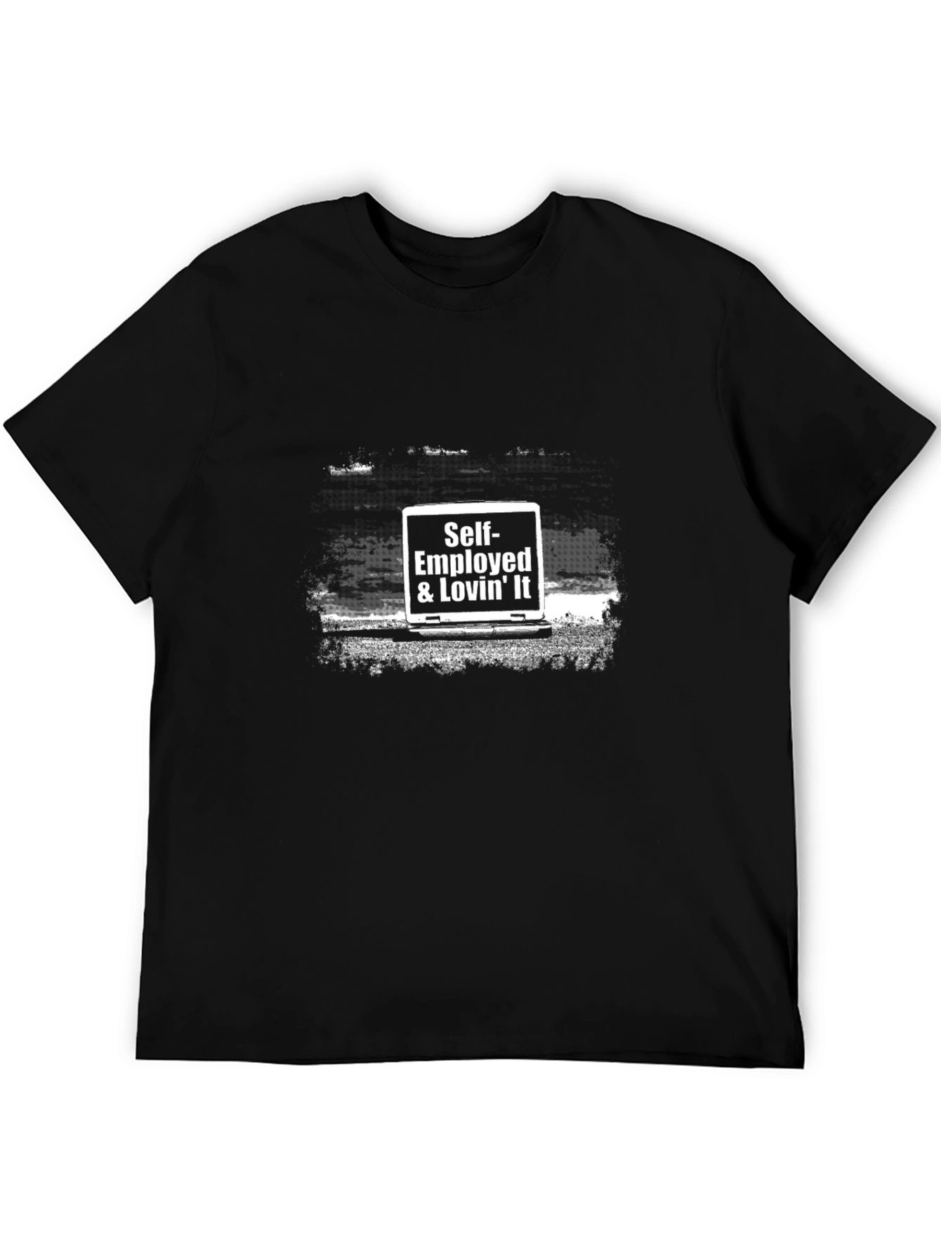 Self-Employed & Lovin It Black T-Shirt