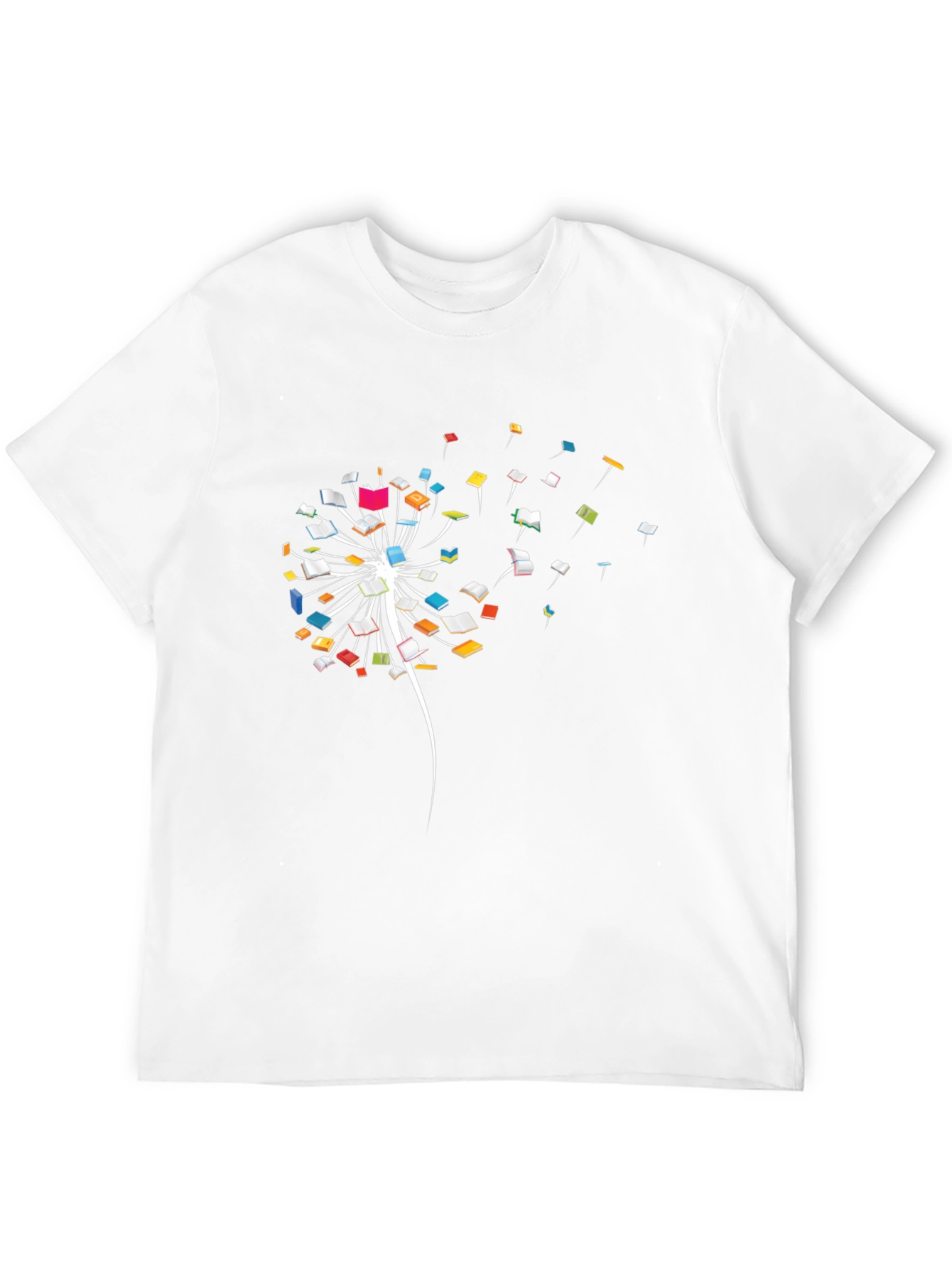 Dandelion Book T-Shirt - Black Cotton Tee