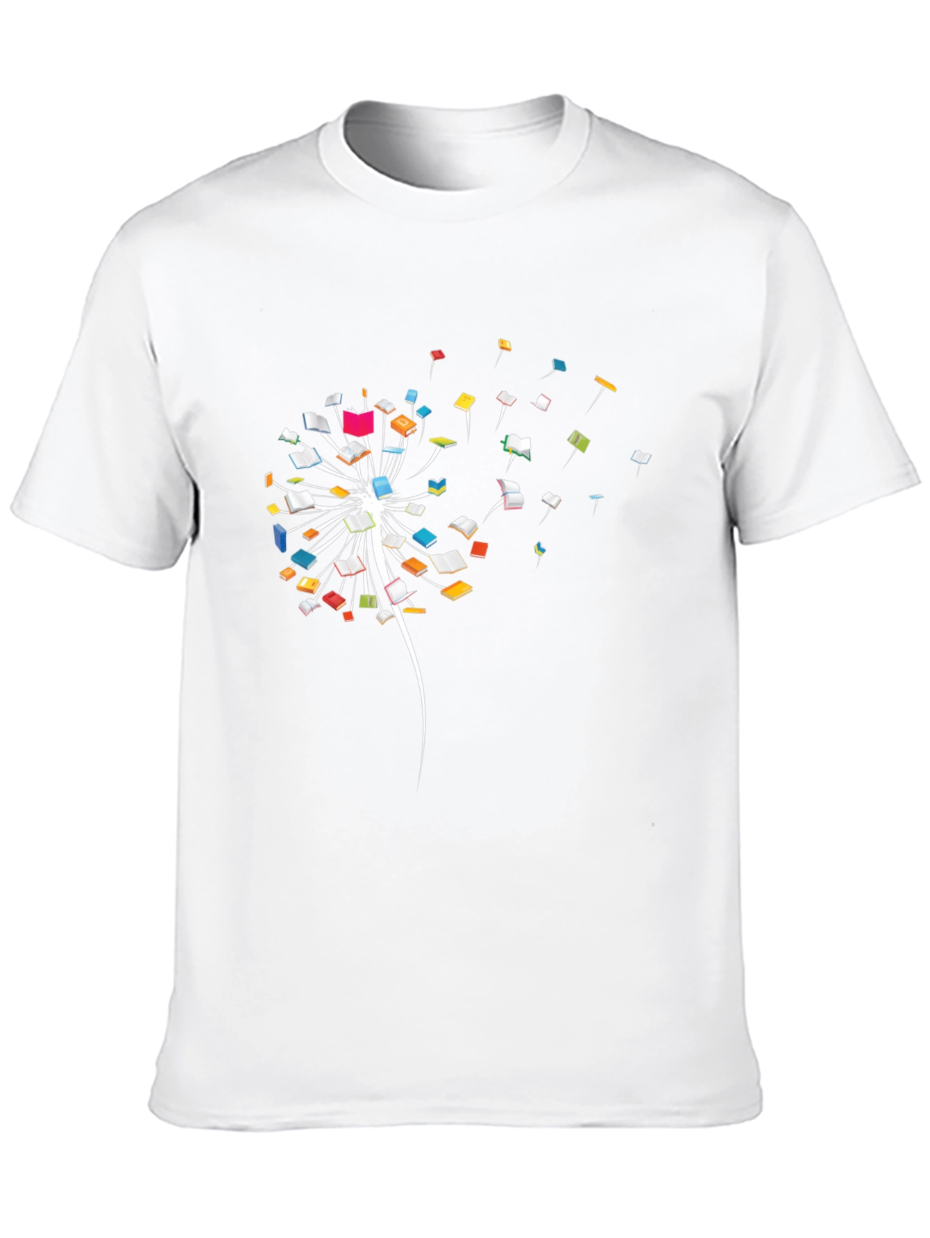 Dandelion Book T-Shirt - Black Cotton Tee