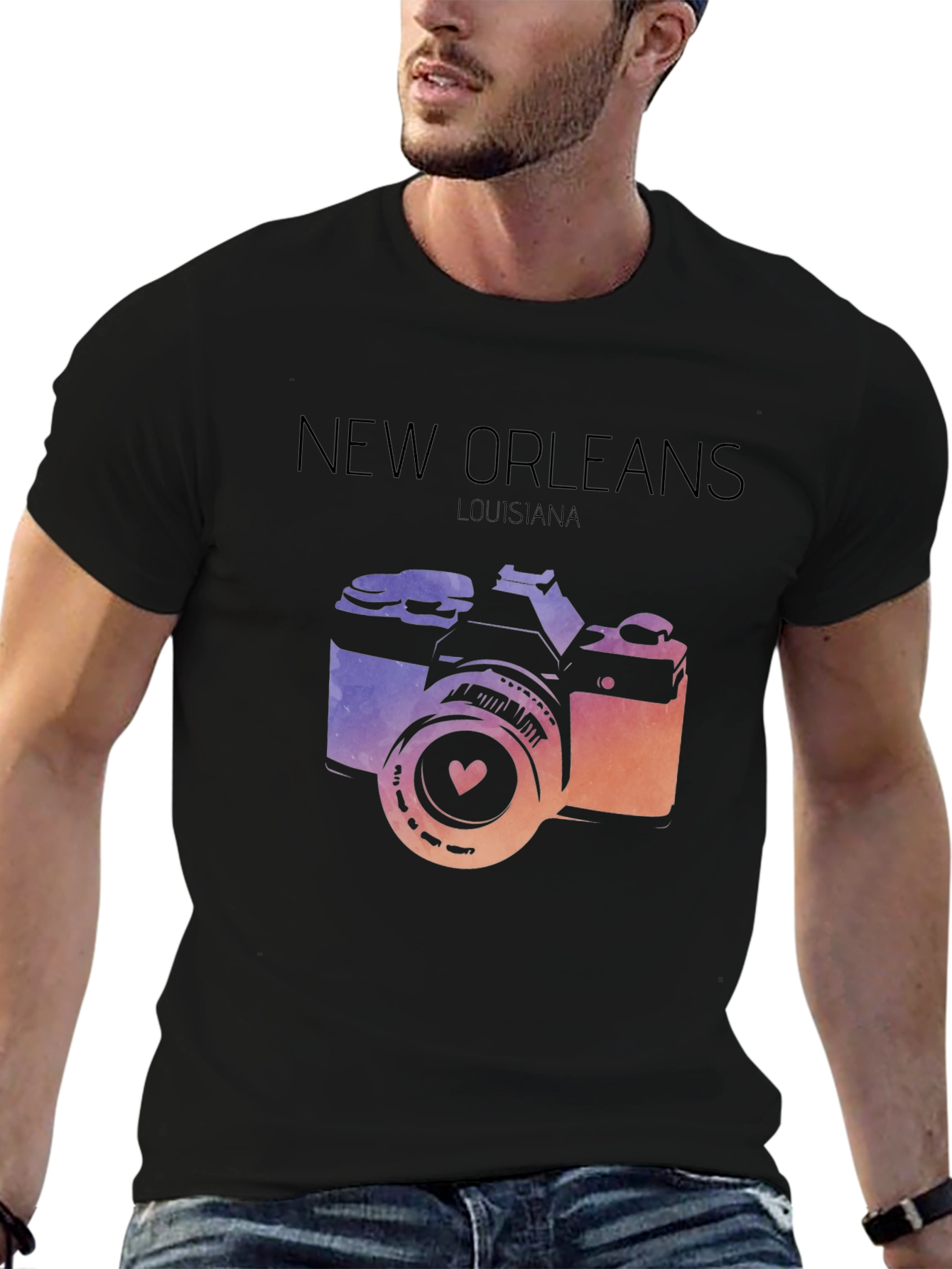 New Orleans Camera Graphic Tee