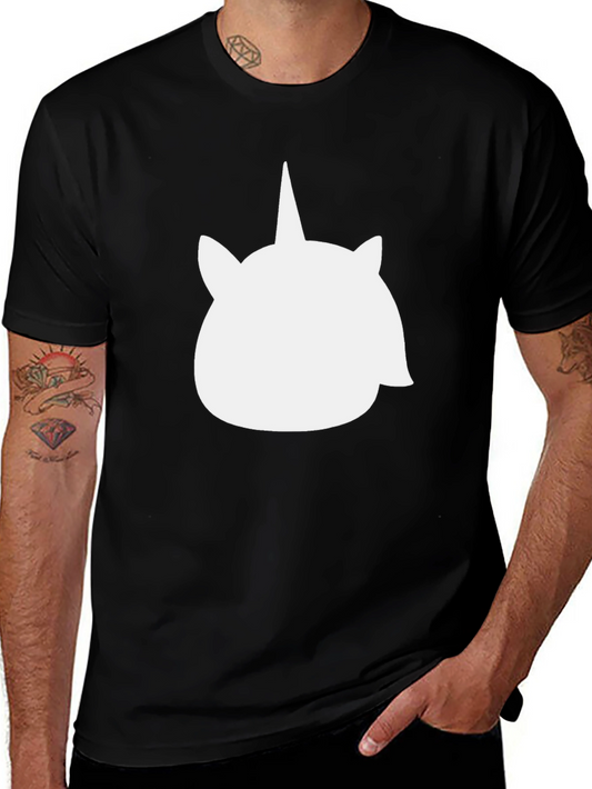 Unicorn Graphic Tee - Black Cotton T-Shirt