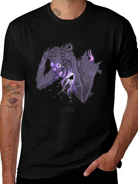 Distressed Soul Graphic Tee - Black