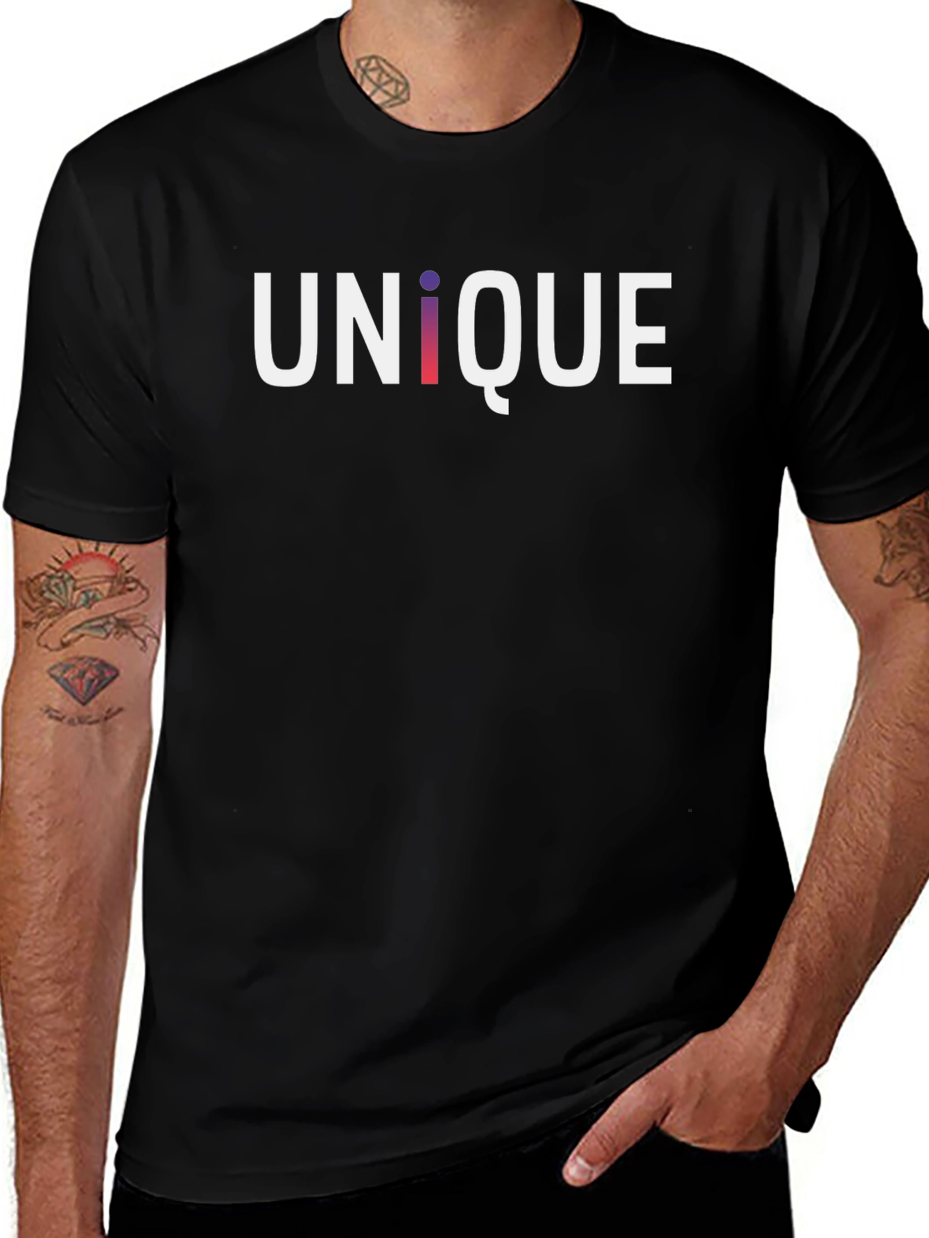 Unique Graphic Tee - Stylish Black Cotton Shirt